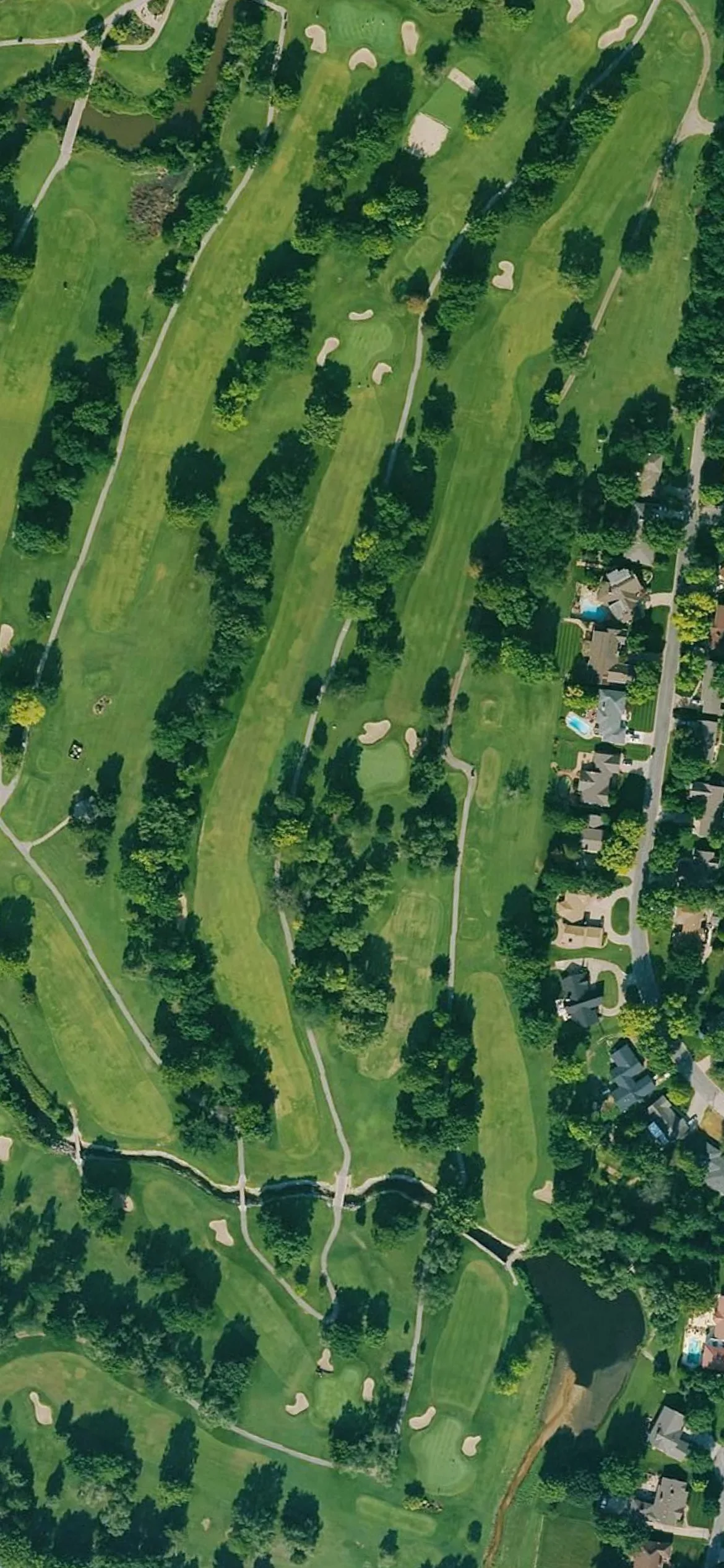 Rolling Hills Country Club hole 12 aerial preview, par 5, 547 yards