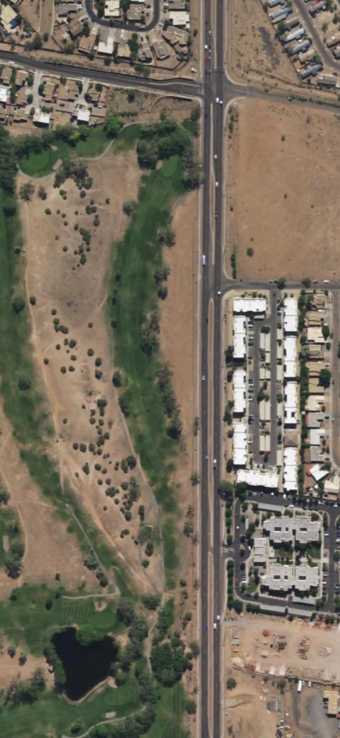 Santa Fe CC hole 11 aerial preview, par 5, 548 yards