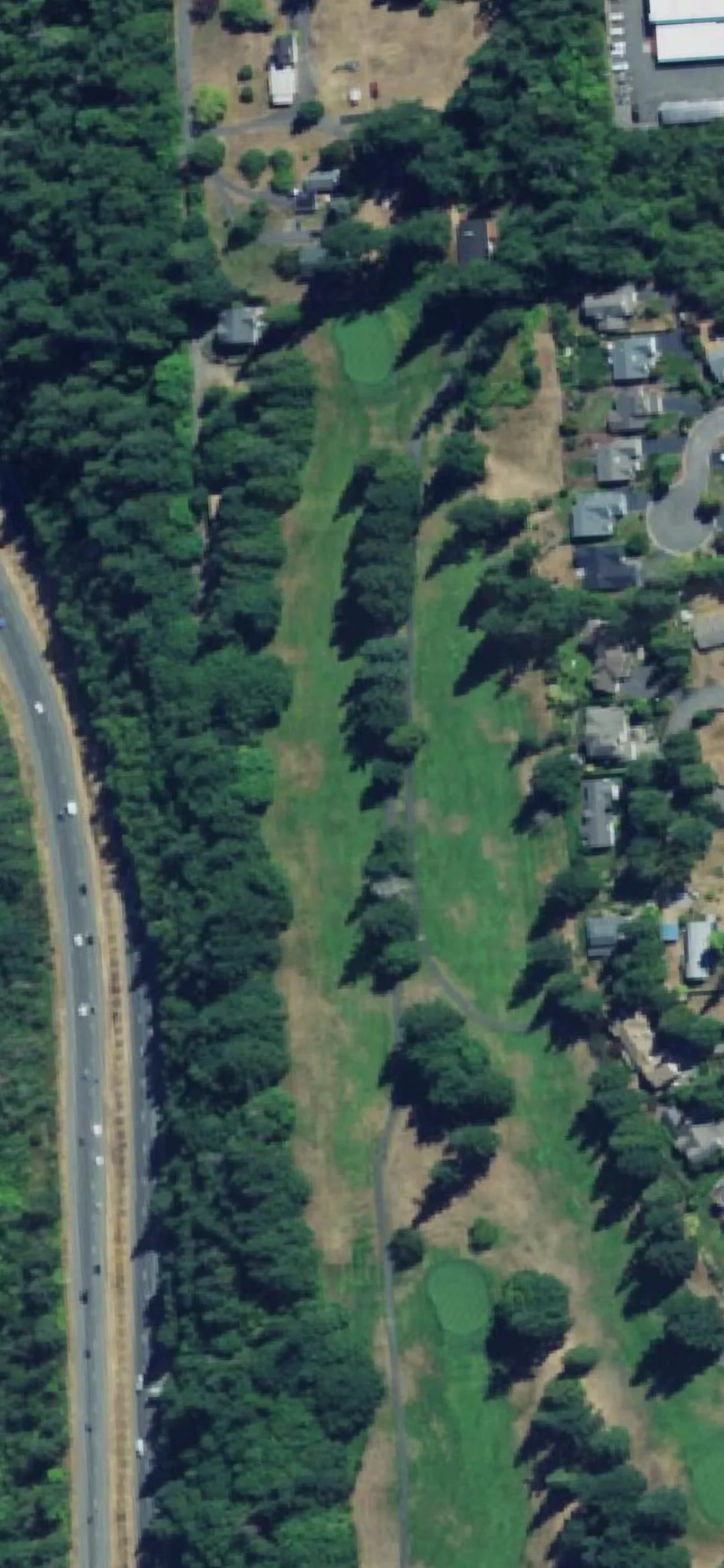 Kitsap Golf & Country Club hole 4 aerial preview, par 4, 420 yards