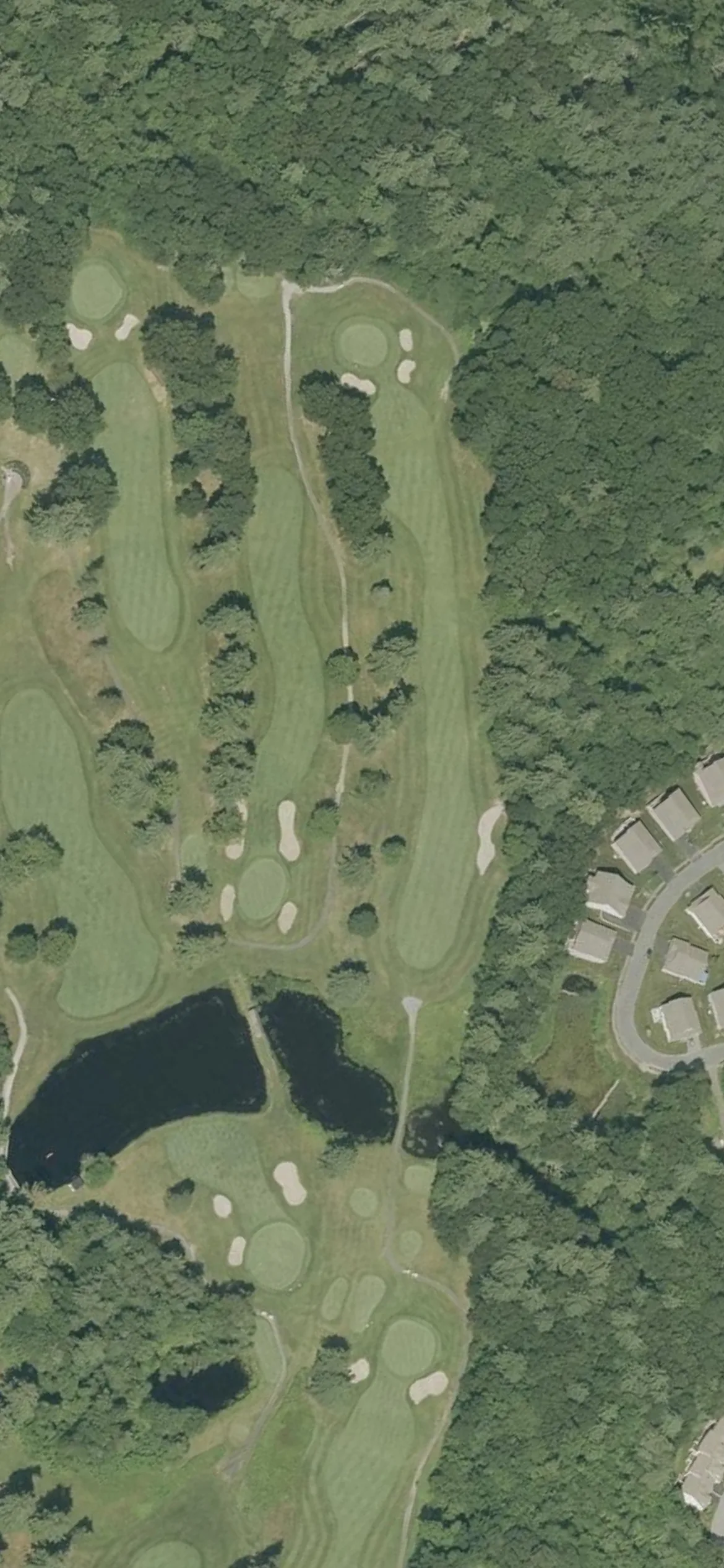 Haverhill Country Club hole 12 aerial preview, par 5, 481 yards
