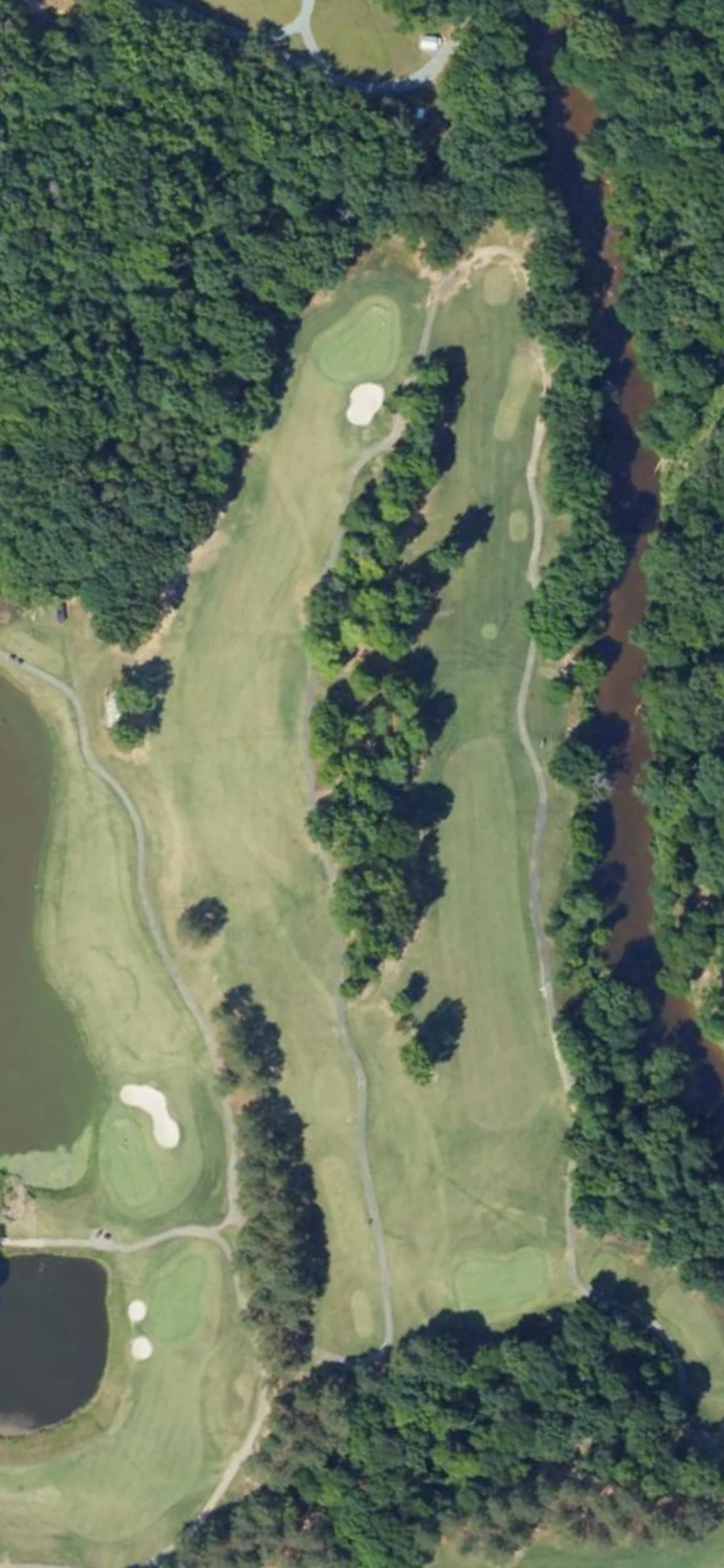 Eagle Chase GC hole 14 aerial preview, par 4, 407 yards