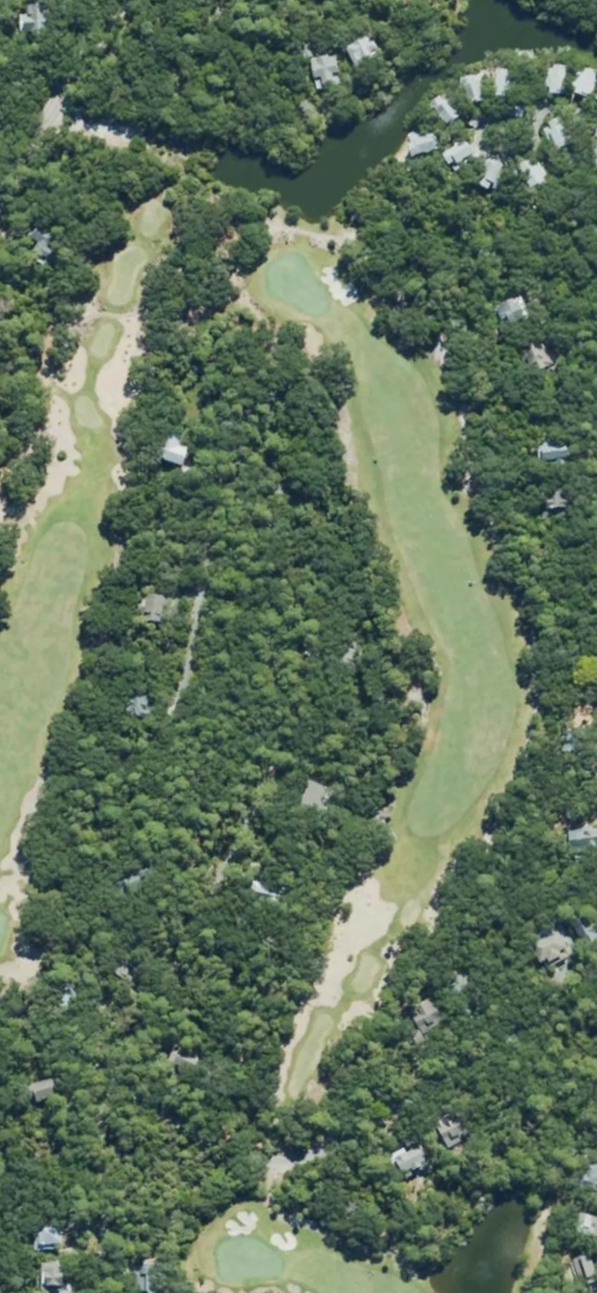 Bald Head Island Club hole 4 aerial preview, par 5, 537 yards