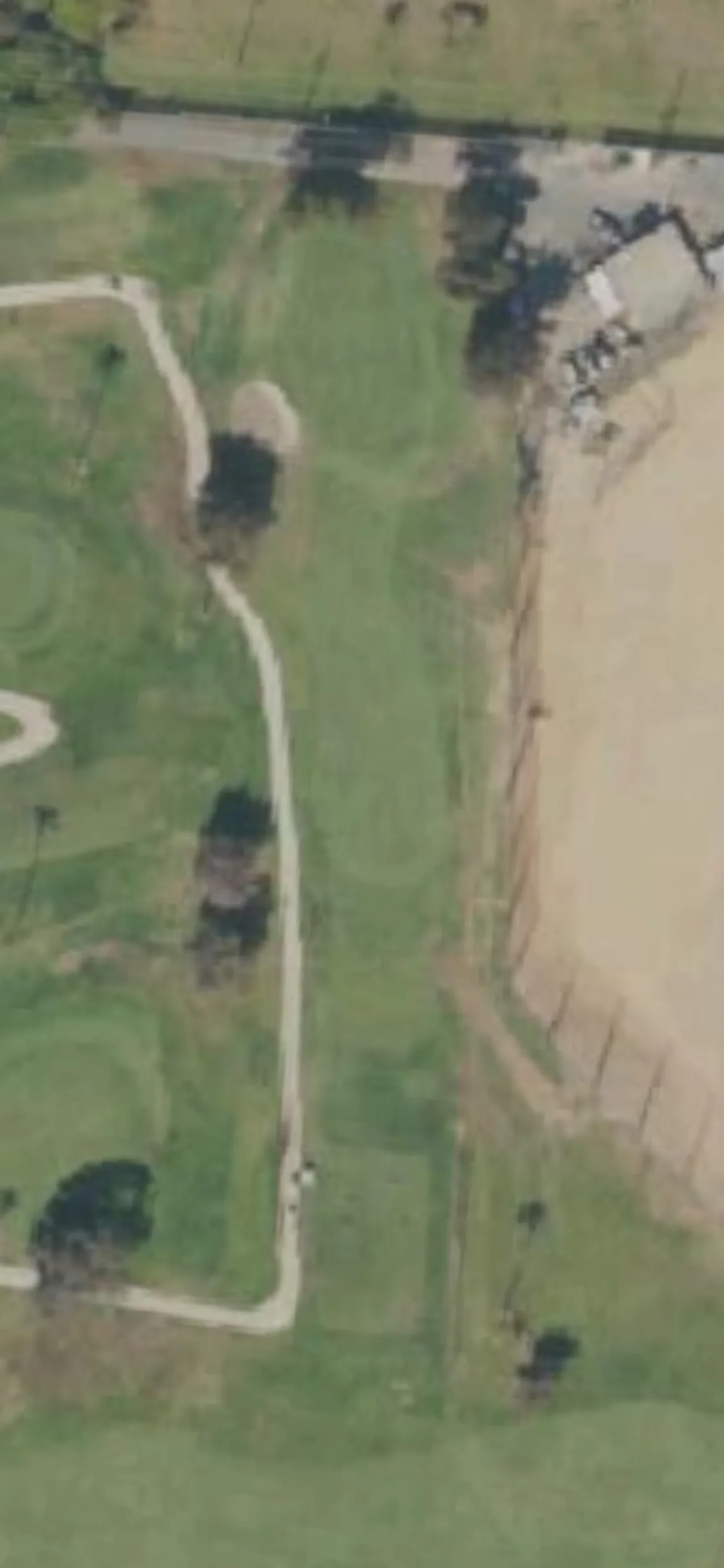 Westchester Golf Course hole 4 aerial preview, par 3, 142 yards