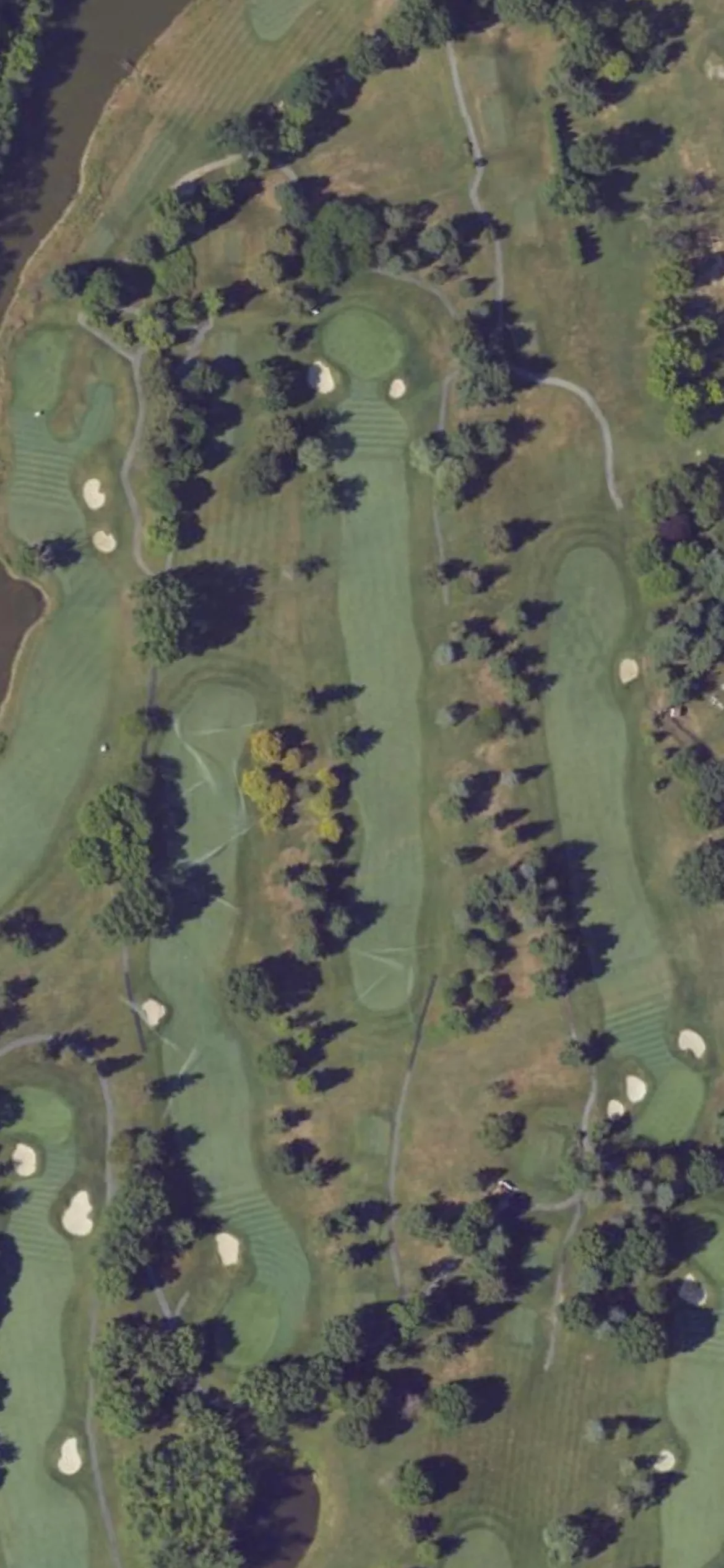 Colonial Golf & Tennis Club hole 16 aerial preview, par 4, 397 yards