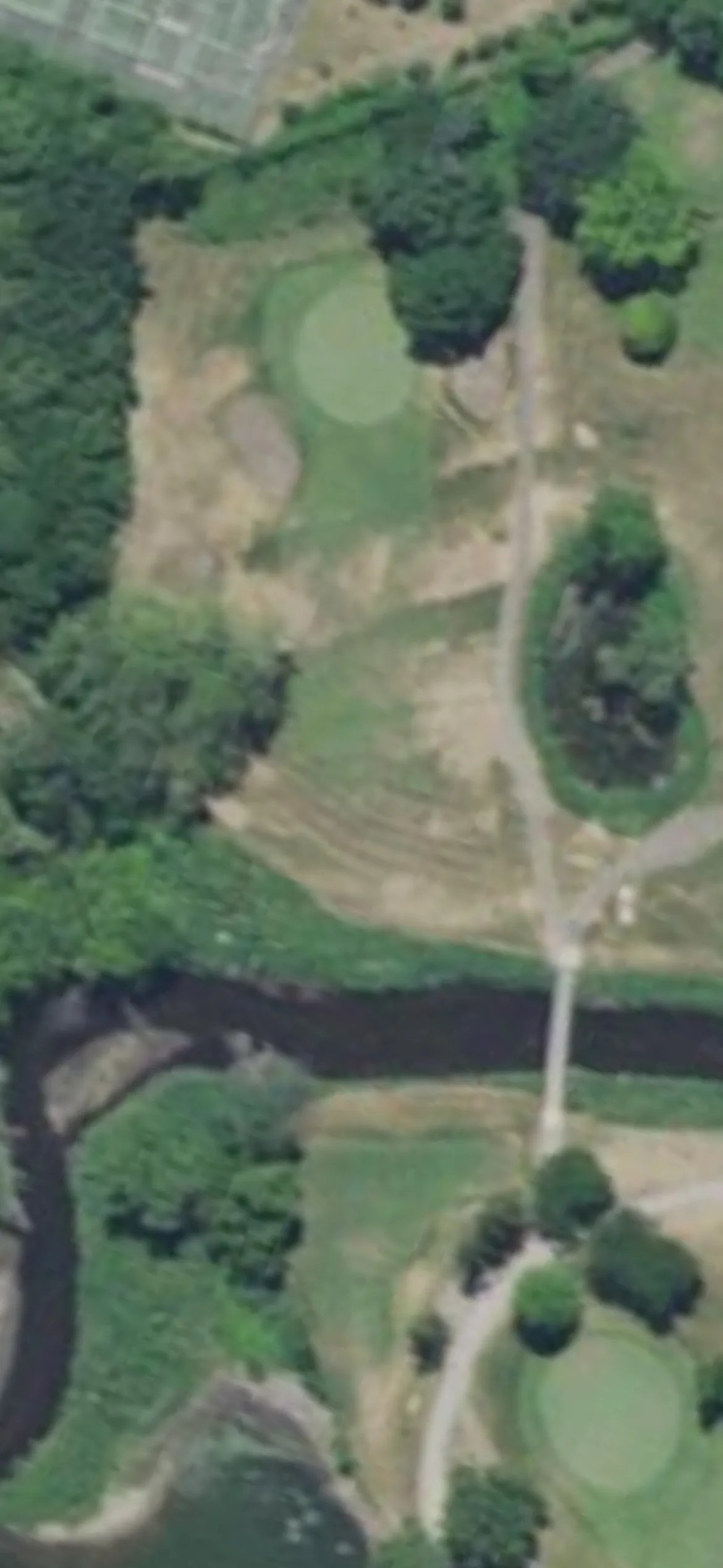 Hiawatha Golf Club hole 12 aerial preview, par 3, 168 yards