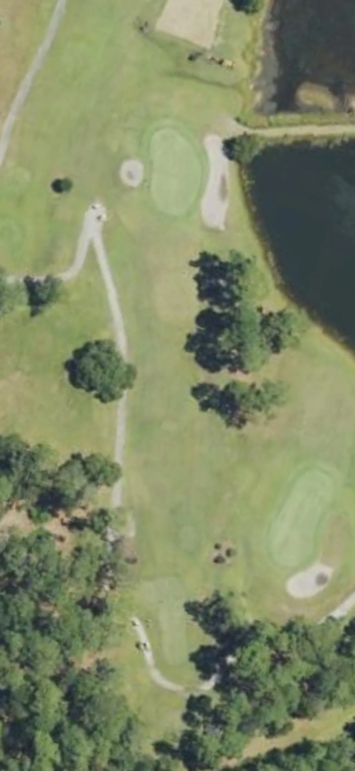Lockwood Folly CC hole 6 aerial preview, par 3, 209 yards