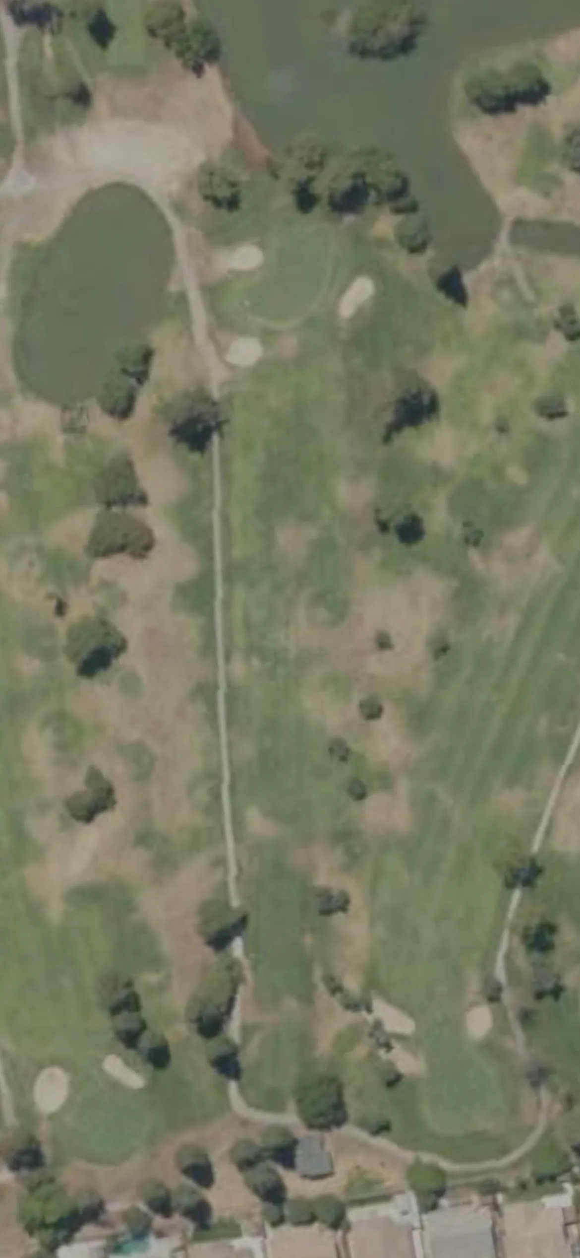 Rancho Del Rey GC hole 4 aerial preview, par 3, 216 yards