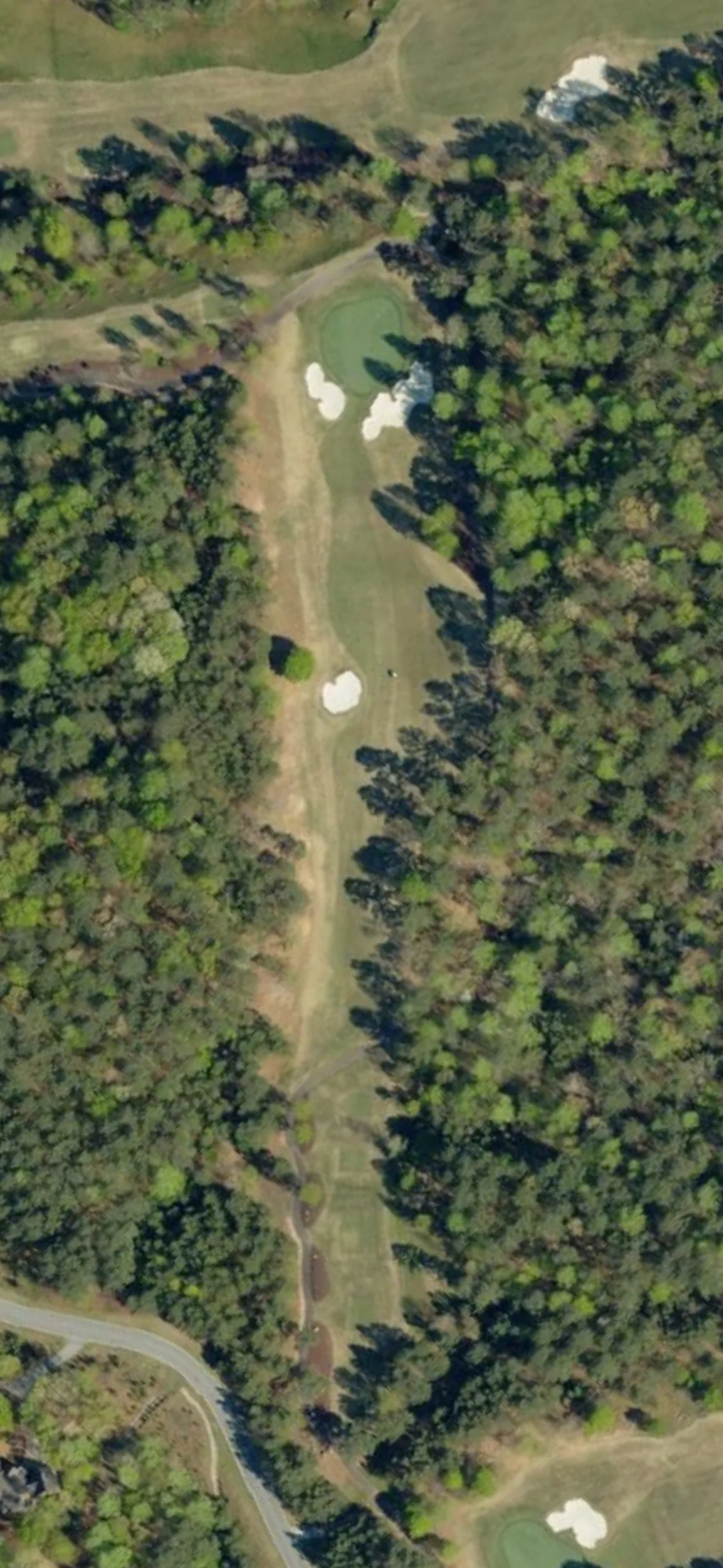 Cliffs at Keowee Springs, The hole 5 aerial preview, par 4, 390 yards