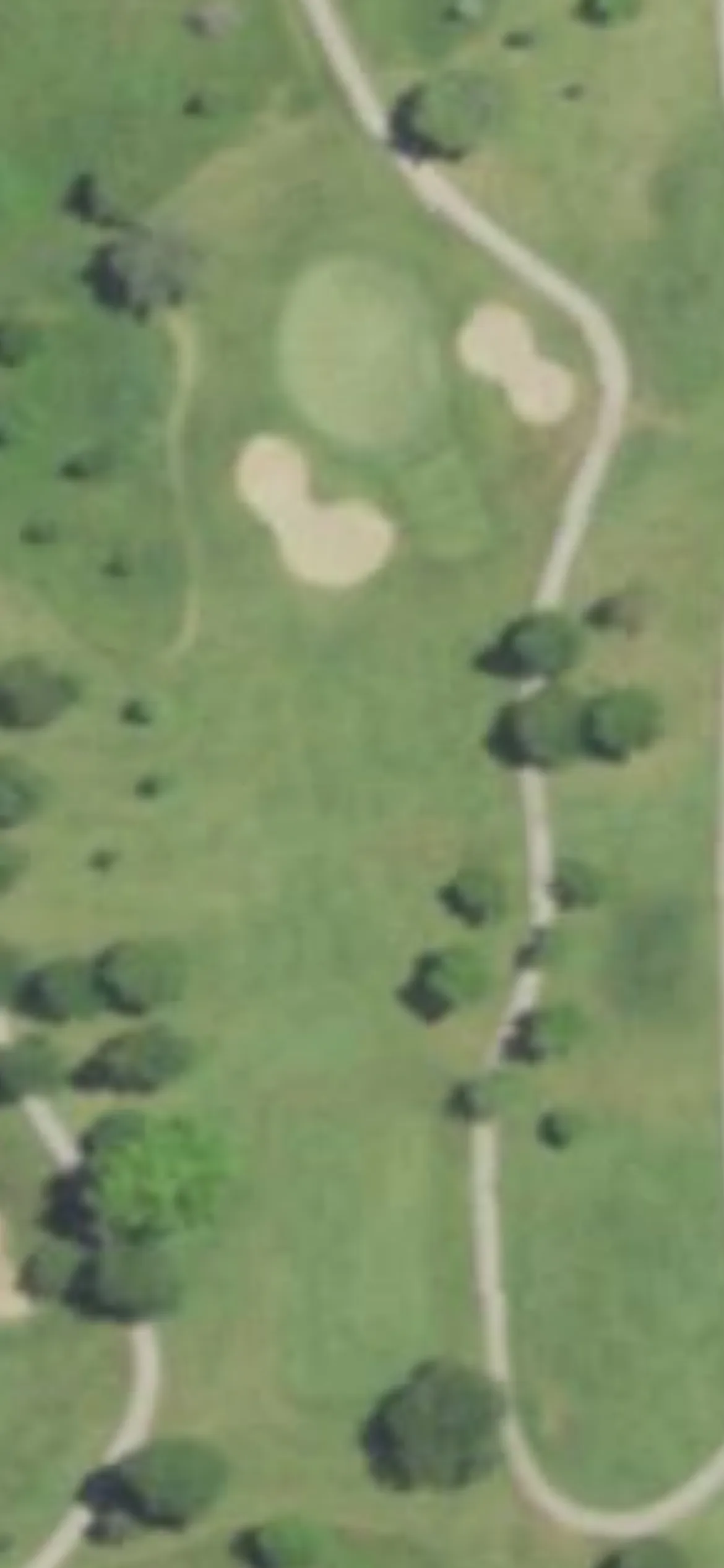 Oakwood Park Golf Course hole 4 aerial preview, par 3, 155 yards