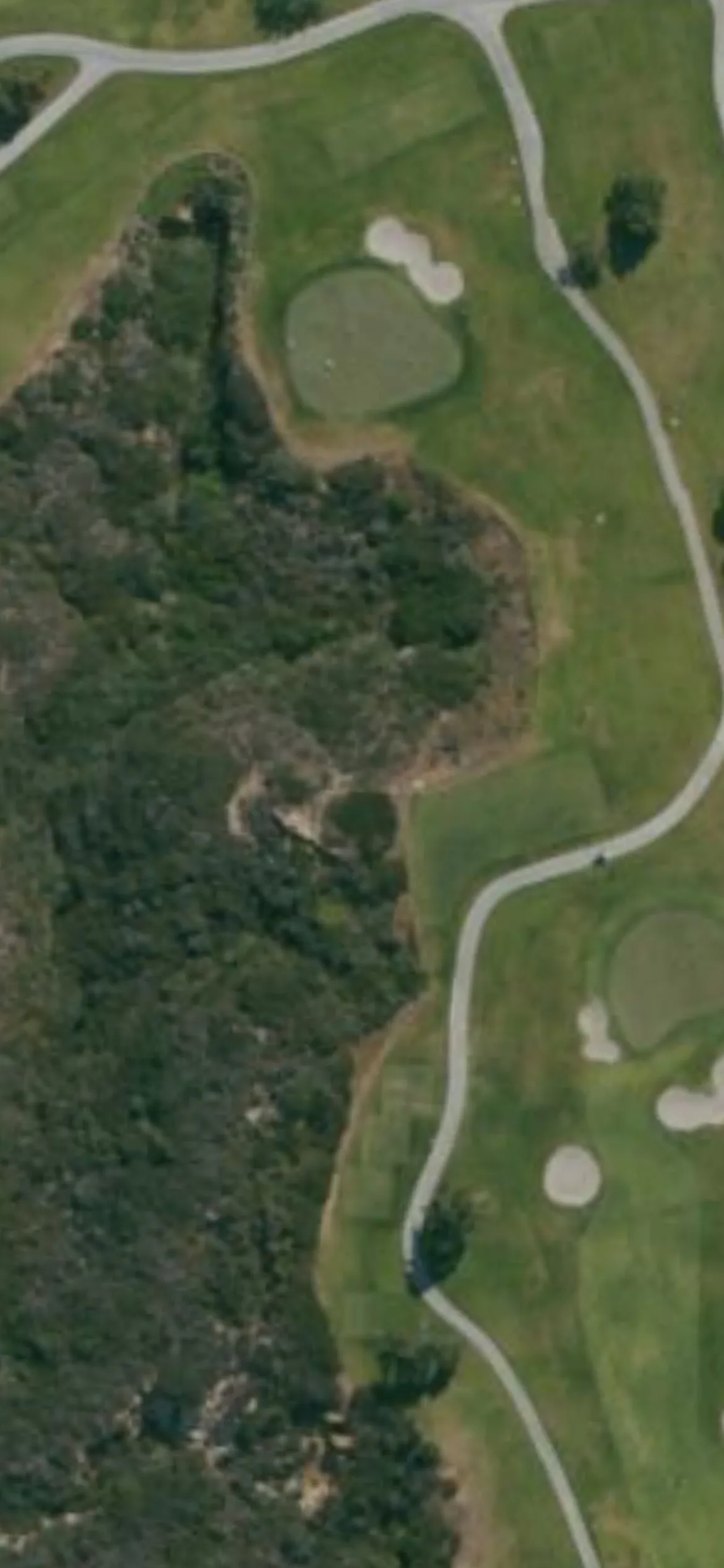 Torrey Pines Municipal Golf Course - North hole 12 aerial preview, par 3, 203 yards