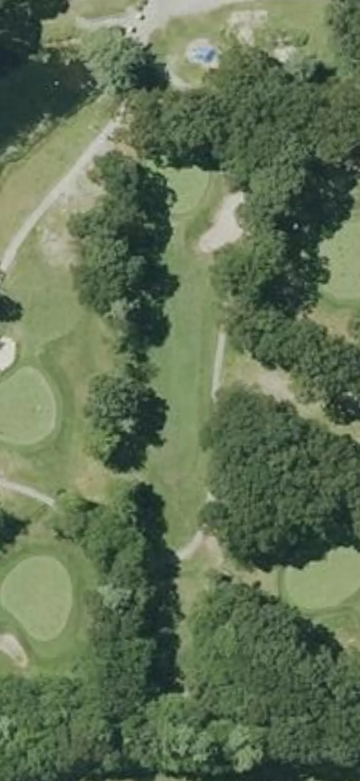 Rockland Golf Course hole 5 aerial preview, par 3, 162 yards