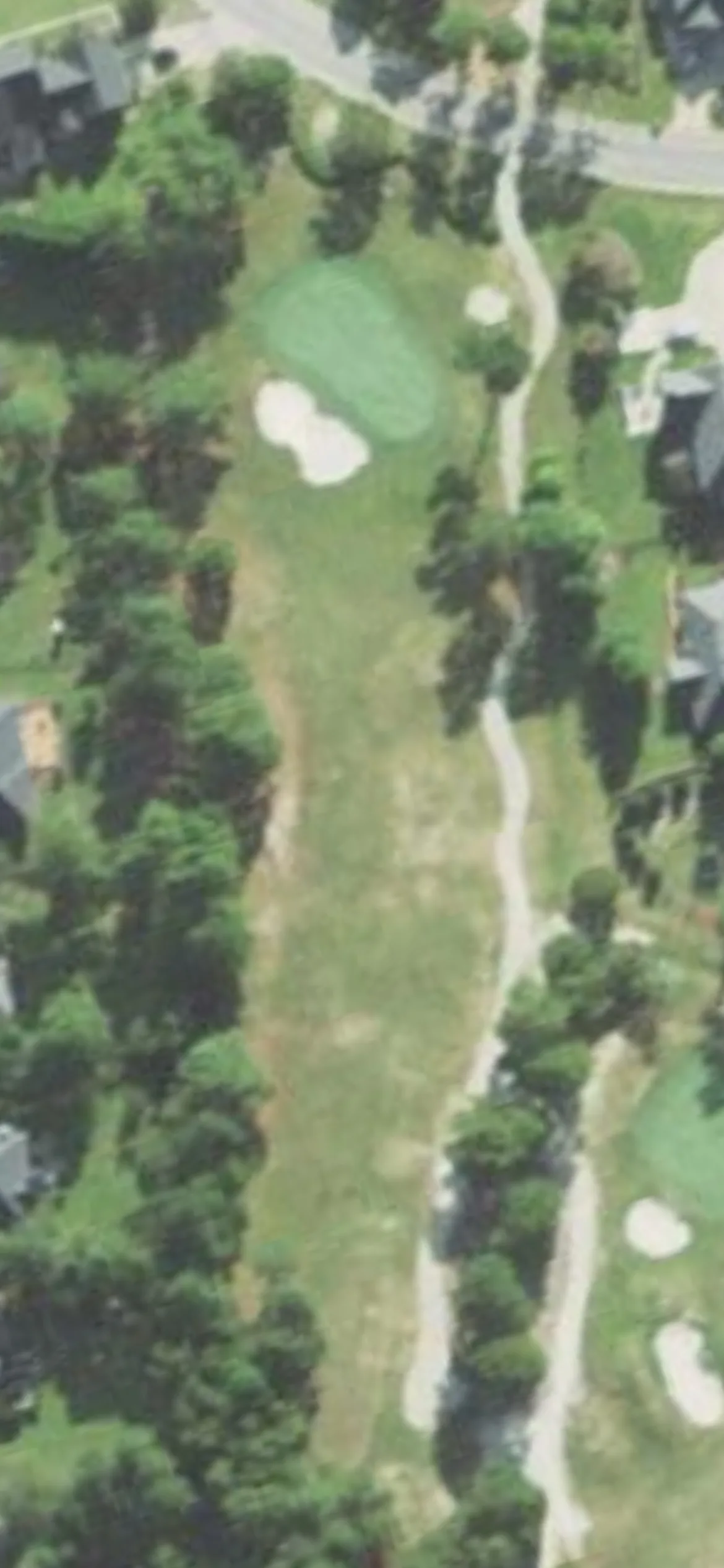King's Grant G&CC hole 7 aerial preview, par 3, 173 yards