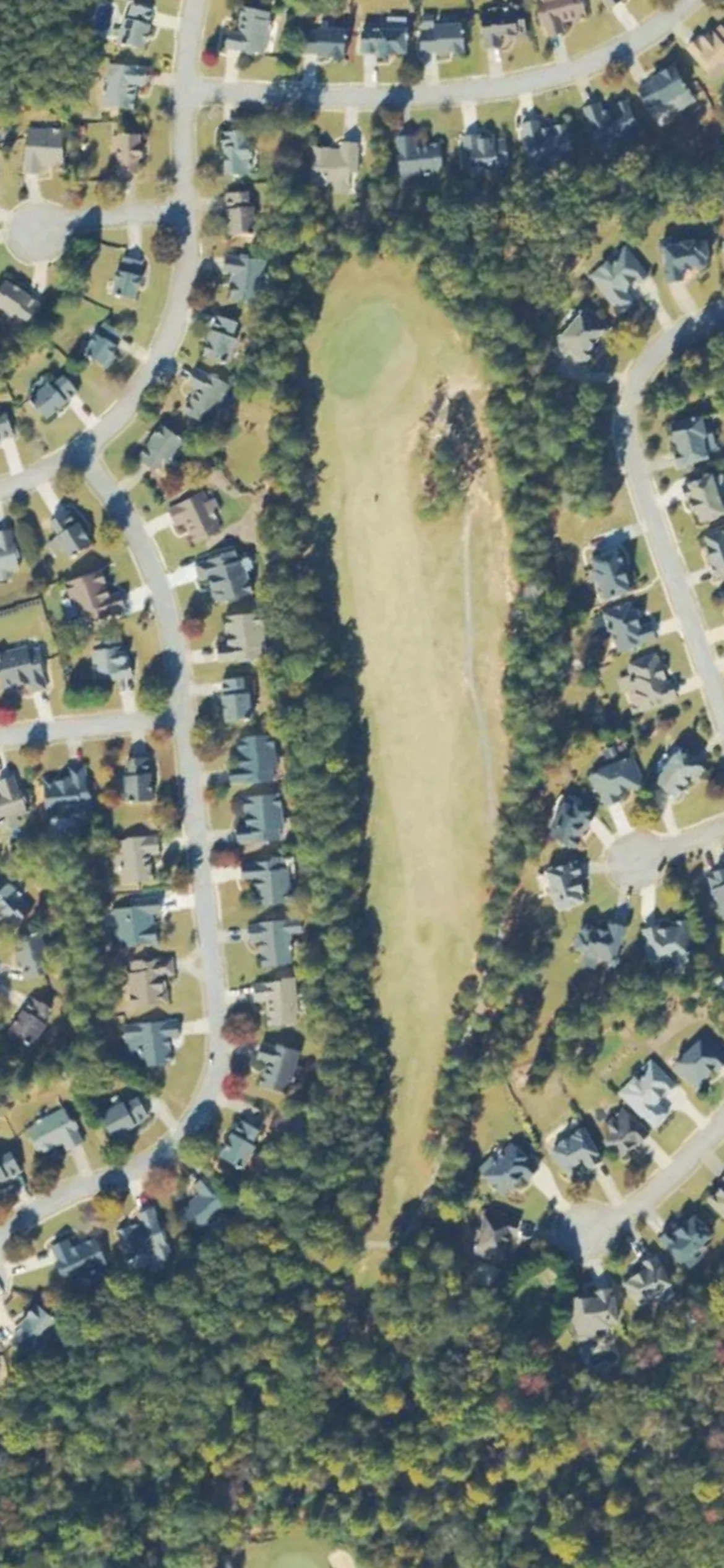 Trophy Club of Apalachee hole 3 aerial preview, par 4, 452 yards
