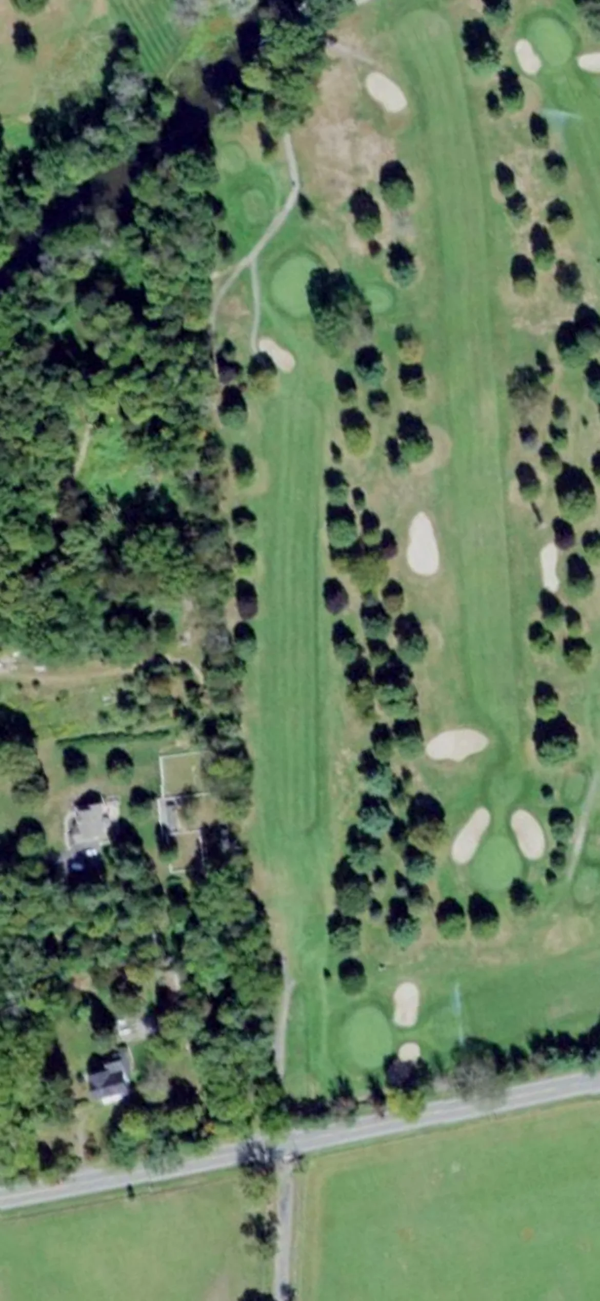 Otterkill Country Club hole 8 aerial preview, par 4, 380 yards