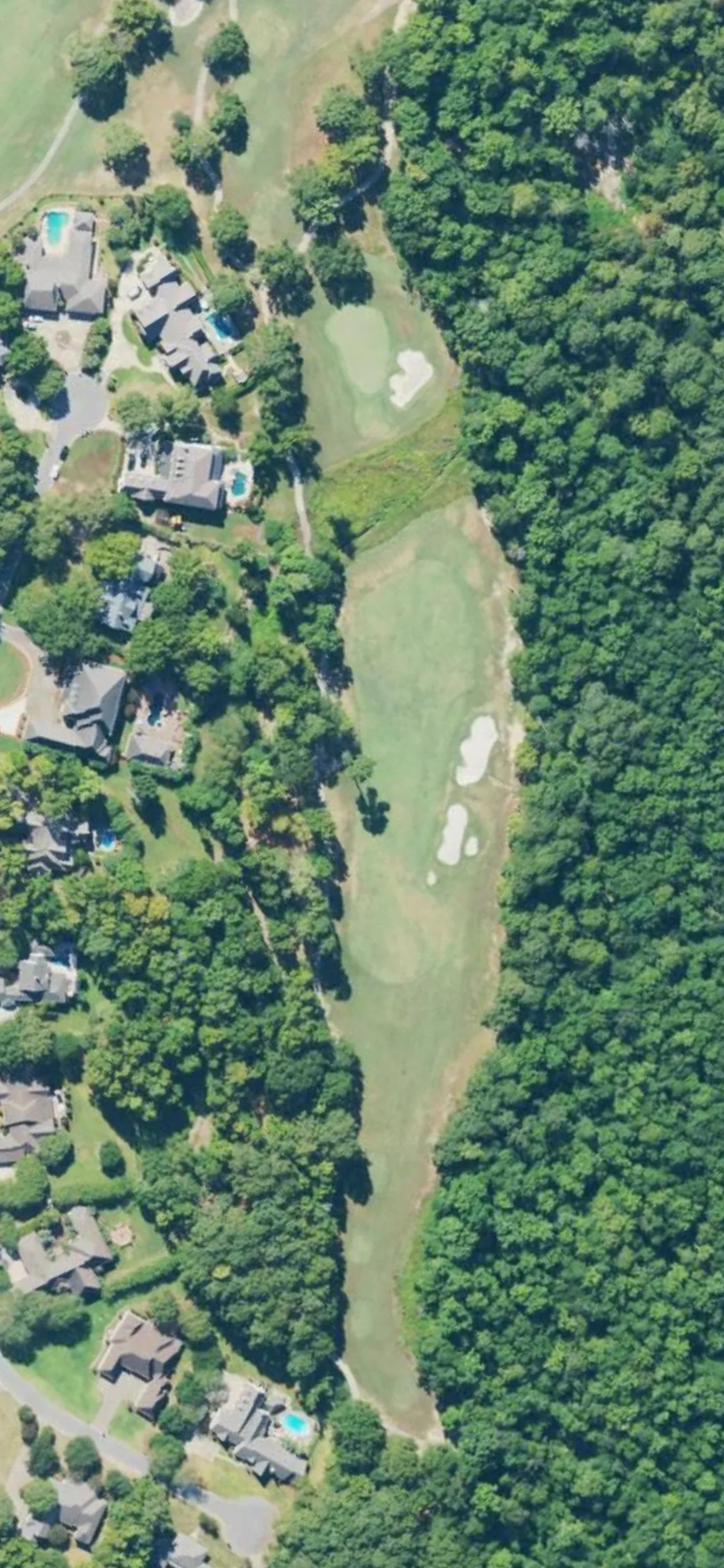 Canebrake Country Club - Canebrake Golf Club hole 3 aerial preview, par 4, 428 yards