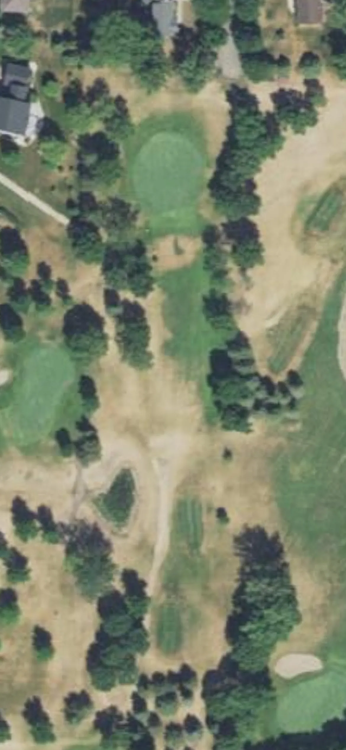 Litchfield Golf Club hole 17 aerial preview, par 3, 203 yards