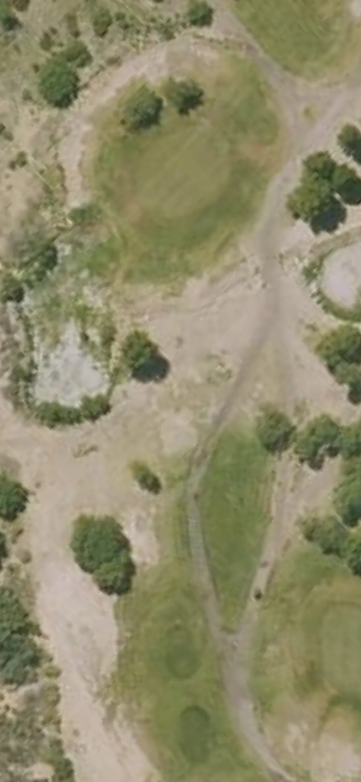 Safford Mt Graham GC hole 17 aerial preview, par 3, 162 yards