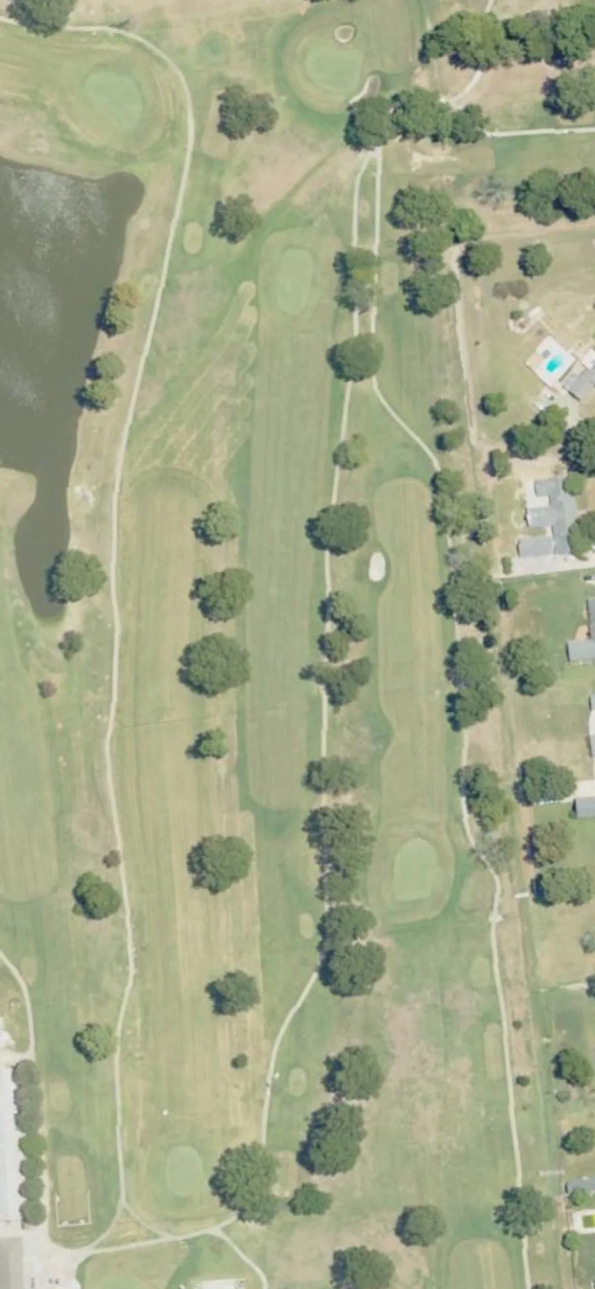 Greenville Country Club hole 10 aerial preview, par 4, 445 yards