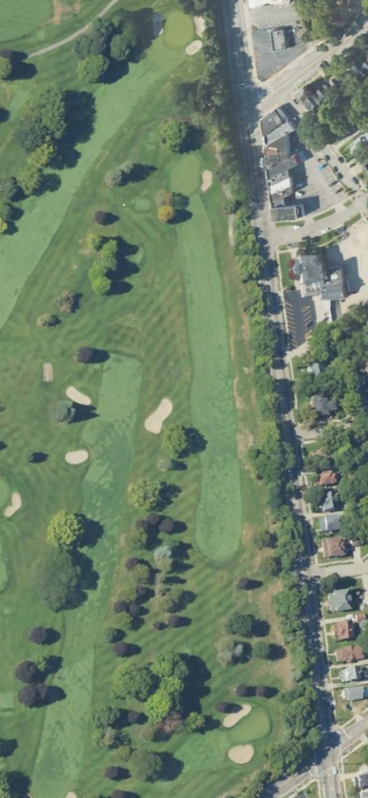 Kent Country Club hole 14 aerial preview, par 4, 423 yards