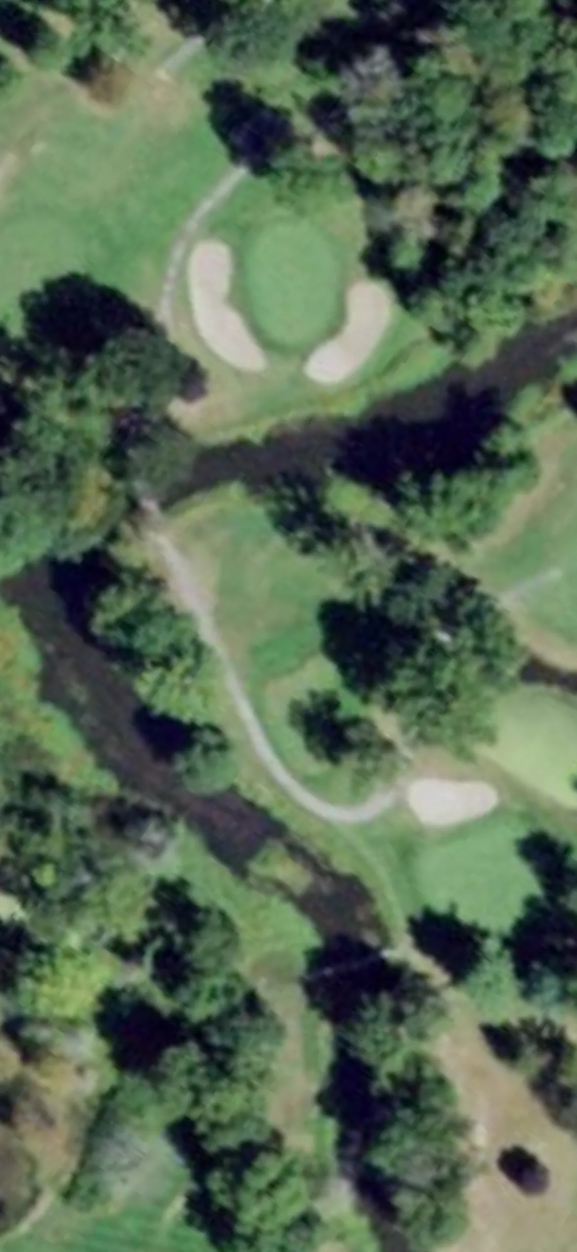 Otterkill Country Club hole 17 aerial preview, par 3, 189 yards