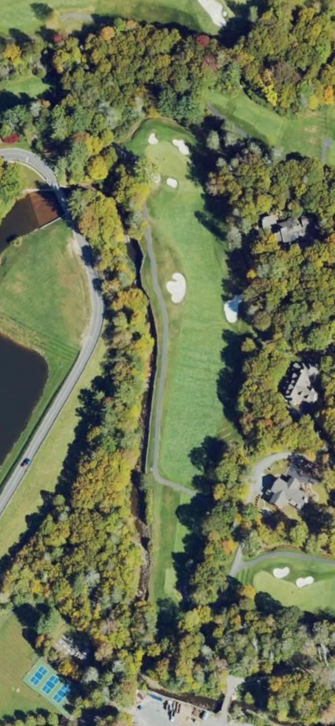 Grandfather G&CC - Grandfather hole 8 aerial preview, par 4, 365 yards