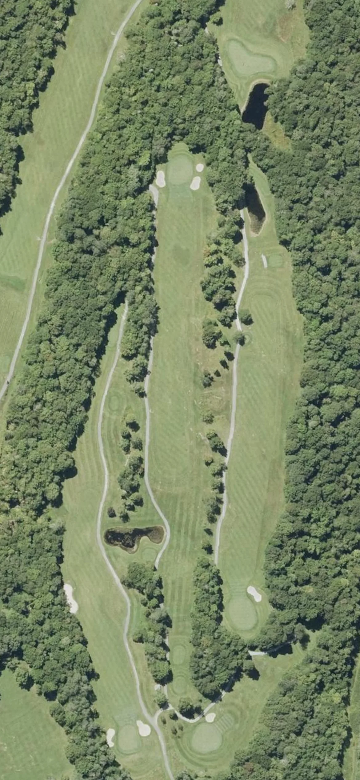 Mount Snow Country Club hole 7 aerial preview, par 5, 504 yards