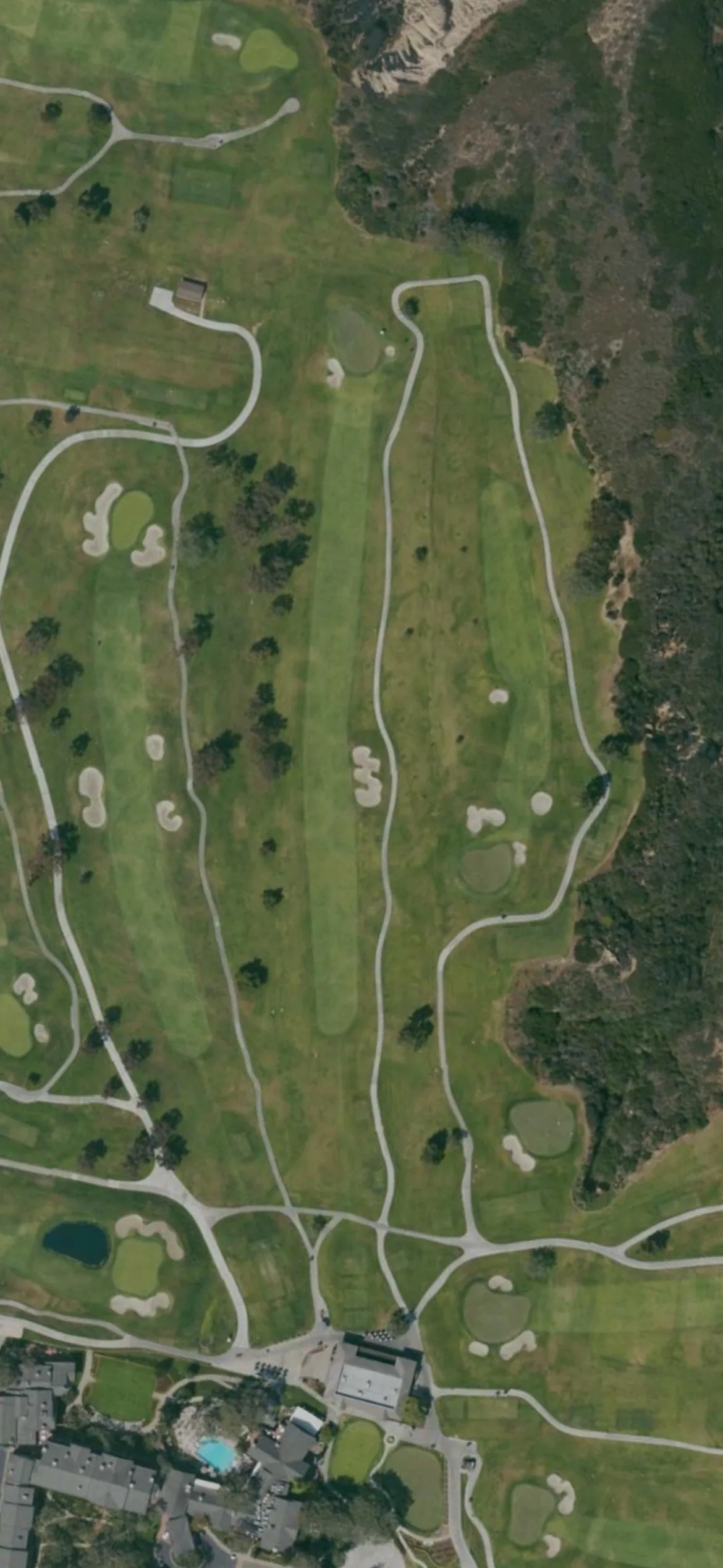 Torrey Pines Municipal Golf Course - North hole 10 aerial preview, par 5, 536 yards
