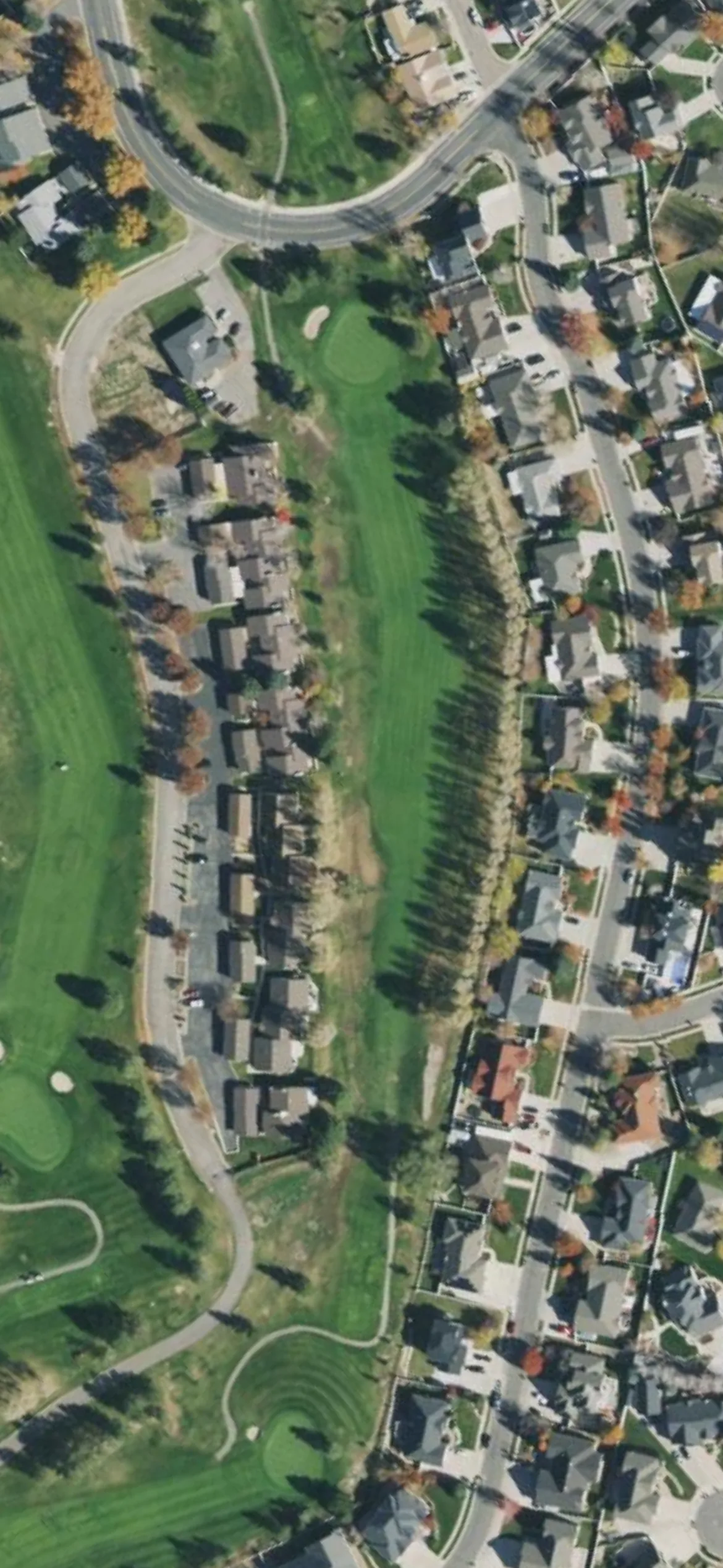 Glenmoor GC hole 11 aerial preview, par 4, 365 yards
