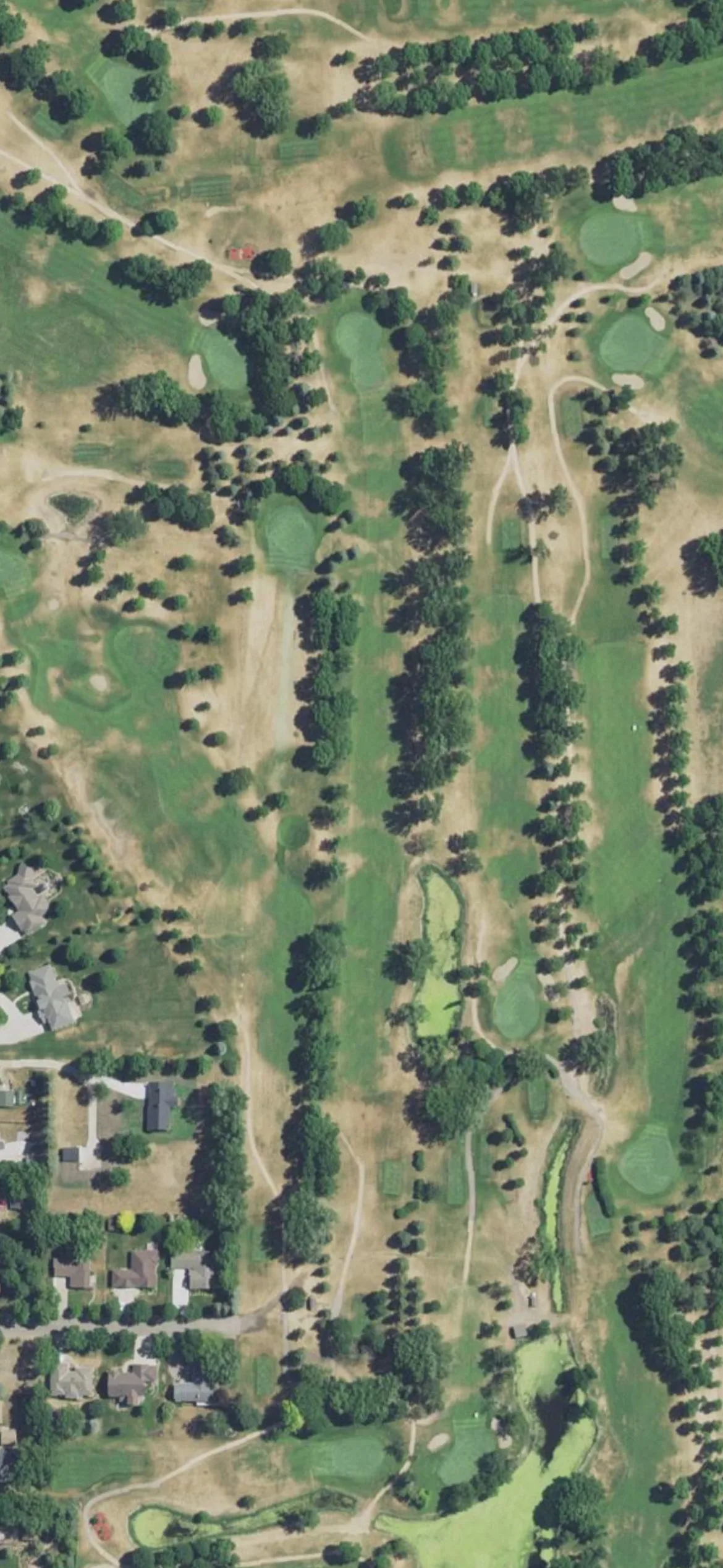 Litchfield Golf Club hole 8 aerial preview, par 5, 560 yards