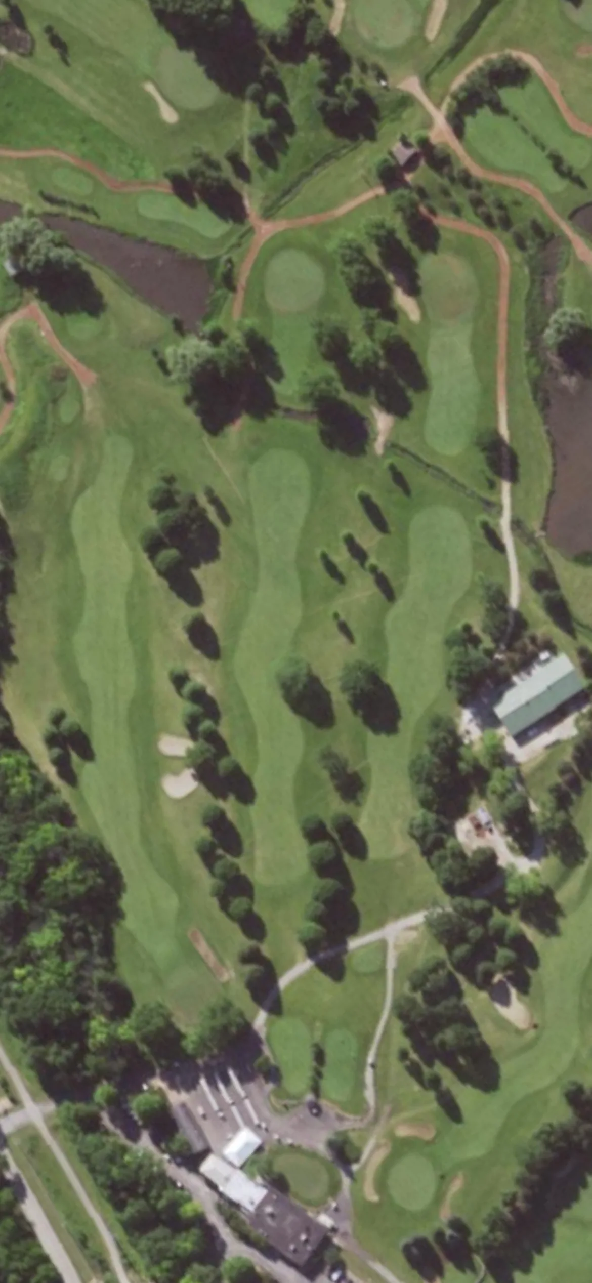 Western Lakes hole 10 aerial preview, par 4, 400 yards