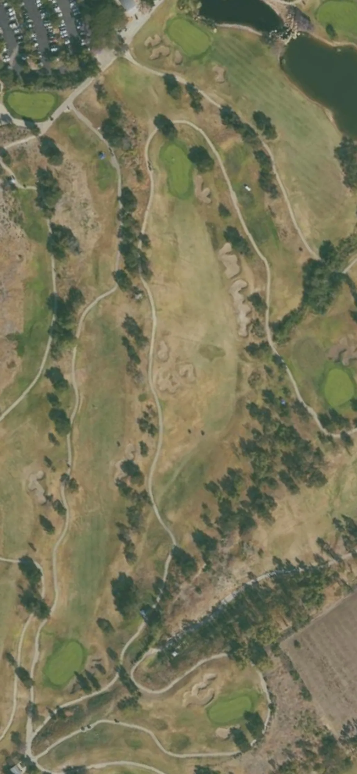 Glen Annie Golf Club hole 16 aerial preview, par 4, 391 yards