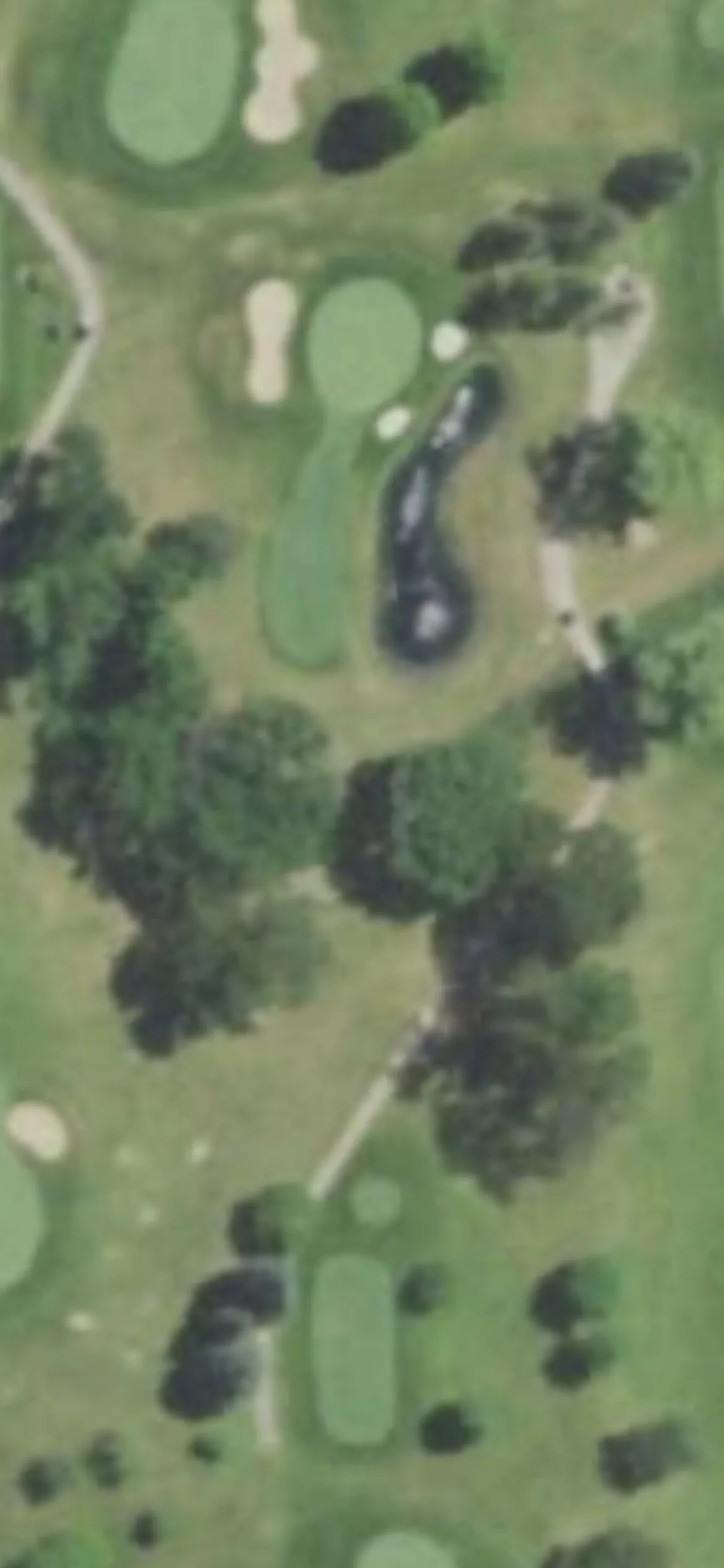 Meadowbrook Country Club hole 11 aerial preview, par 3, 169 yards
