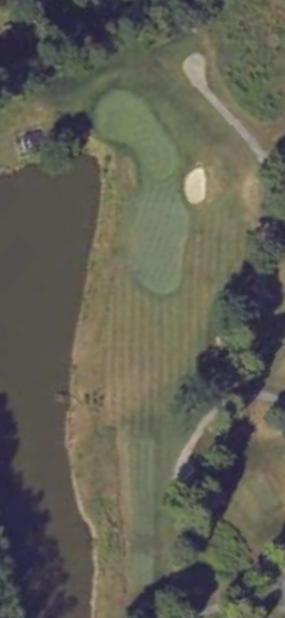 Colonial Golf & Tennis Club hole 17 aerial preview, par 3, 165 yards