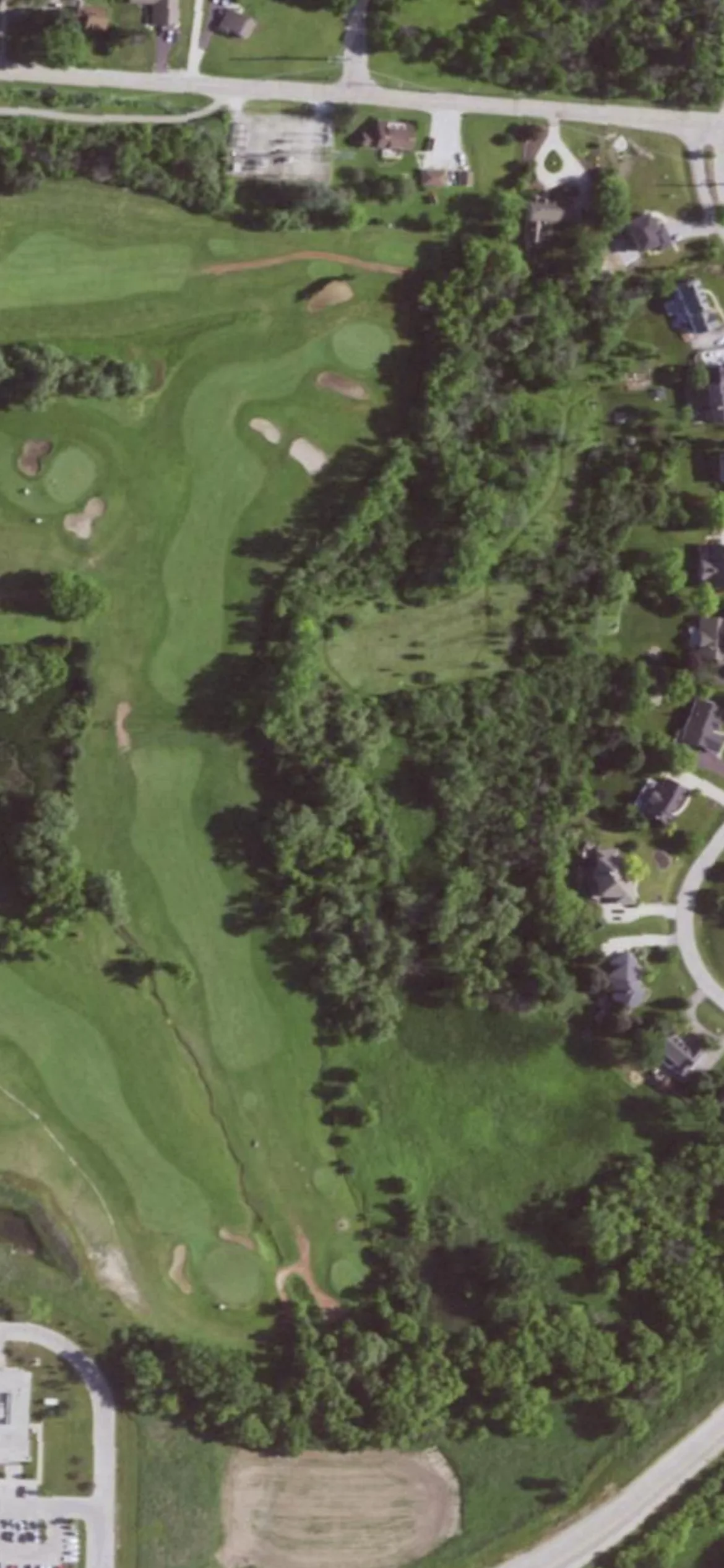 Western Lakes hole 15 aerial preview, par 5, 554 yards