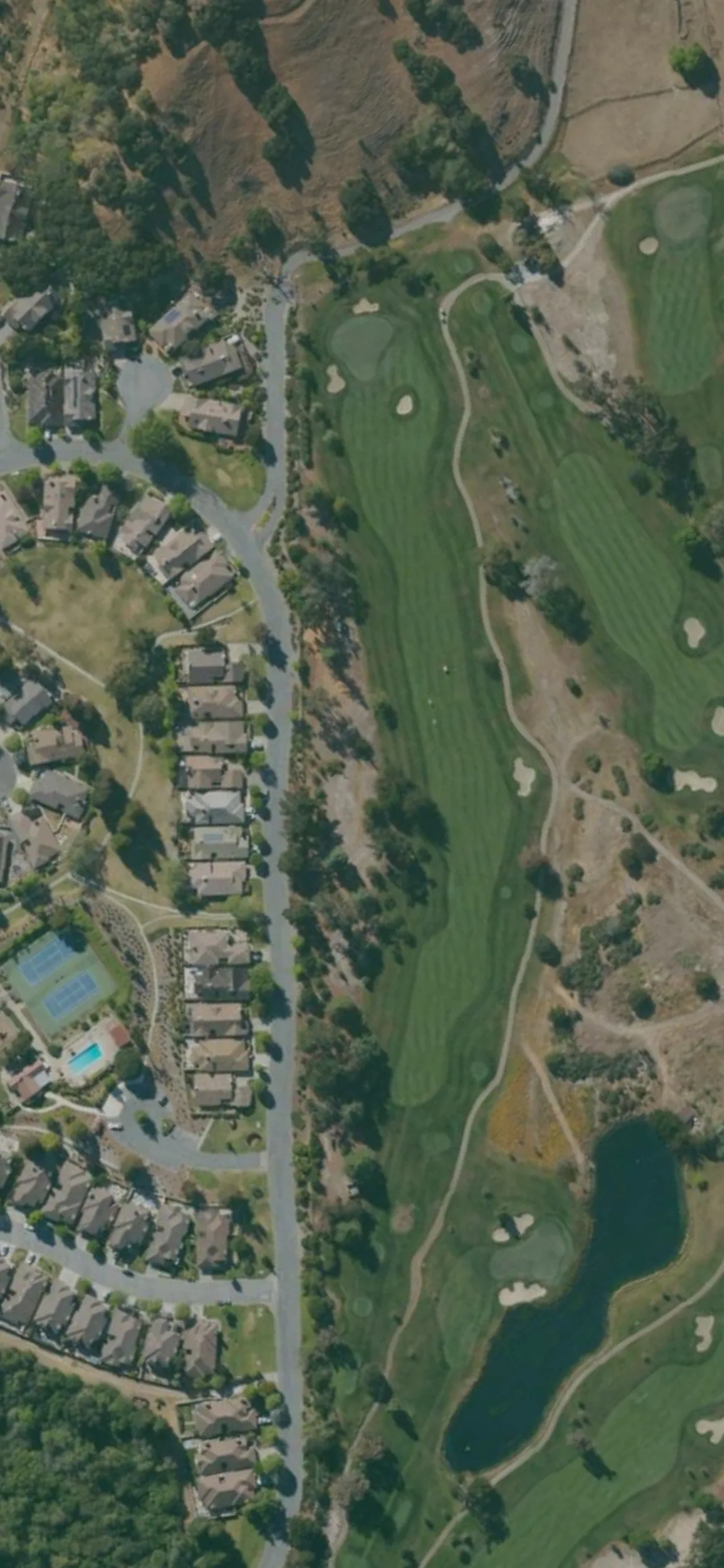 Corral de Tierra CC hole 5 aerial preview, par 5, 543 yards