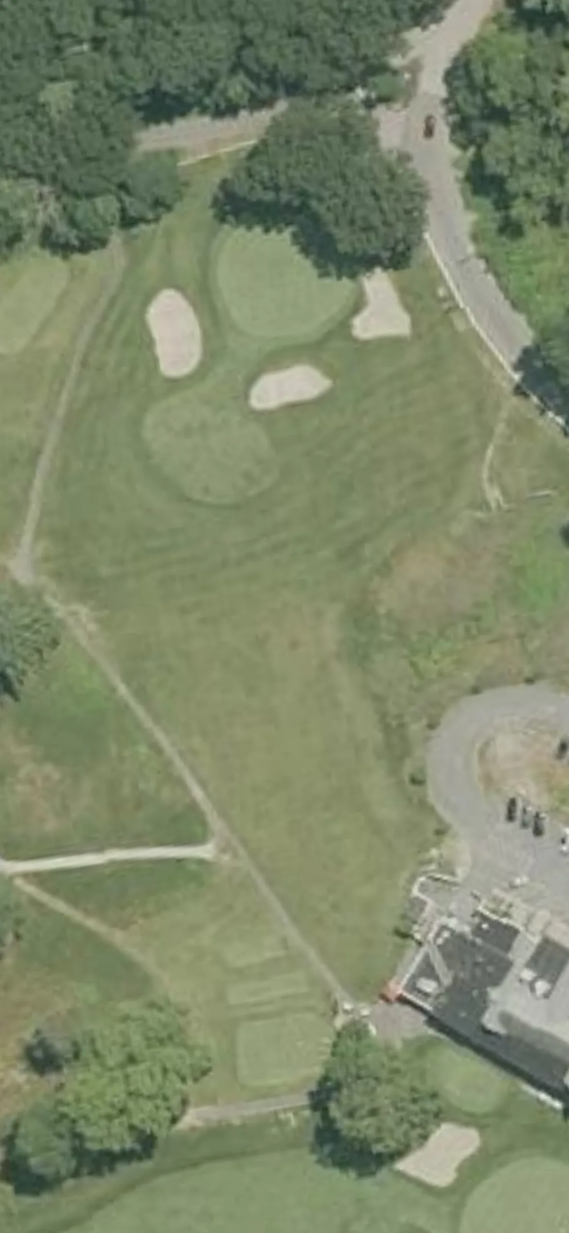 Haverhill Country Club hole 10 aerial preview, par 3, 181 yards