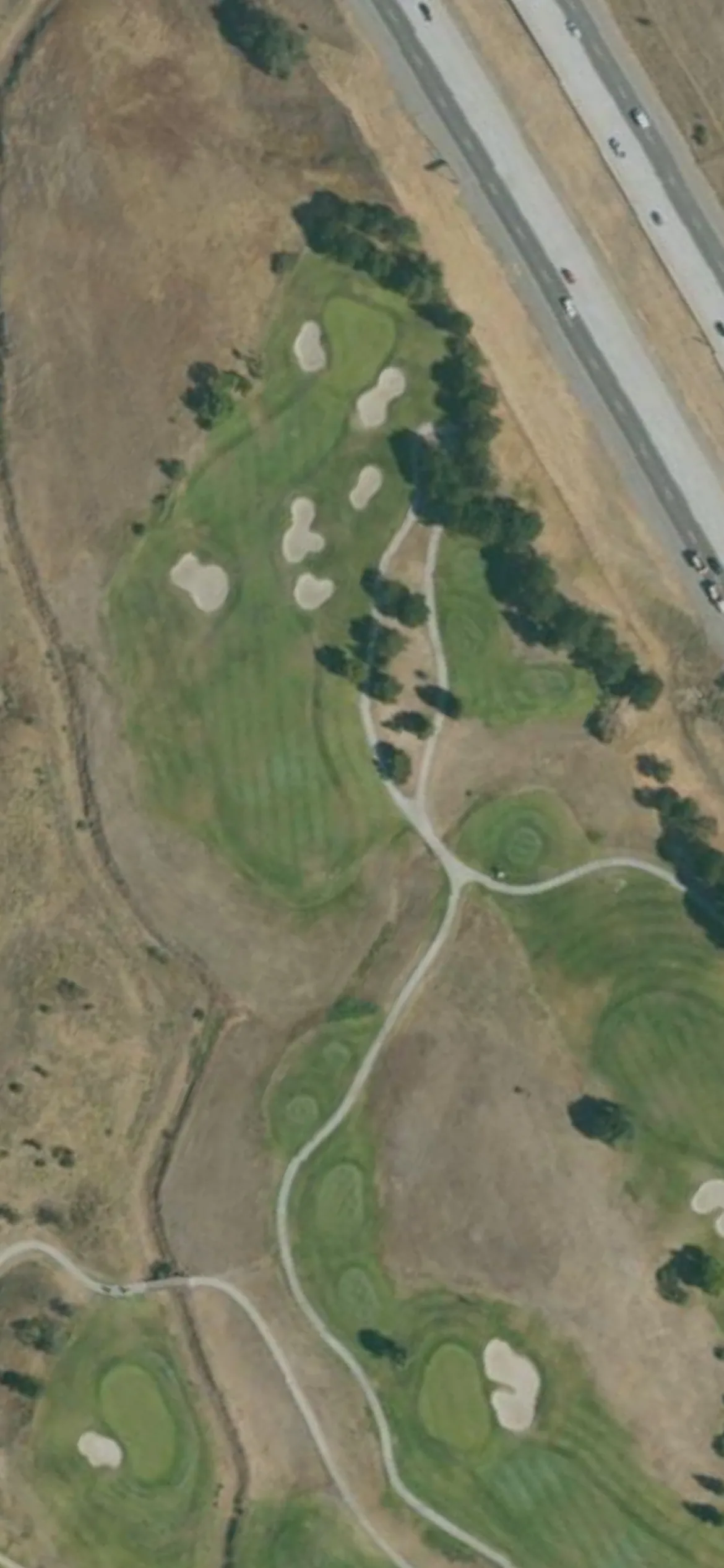 Coyote Creek GC - Tournament hole 11 aerial preview, par 4, 312 yards