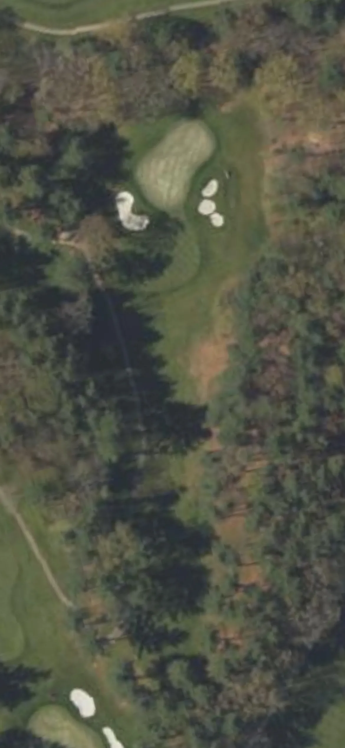 Toftrees Golf Resort hole 3 aerial preview, par 3, 194 yards