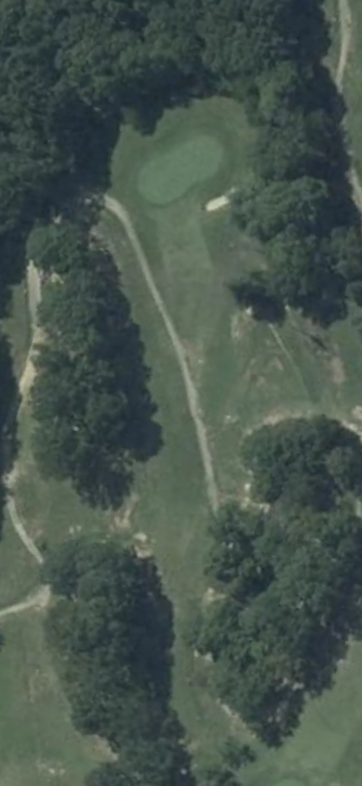 White Plains Golf Course hole 6 aerial preview, par 3, 193 yards