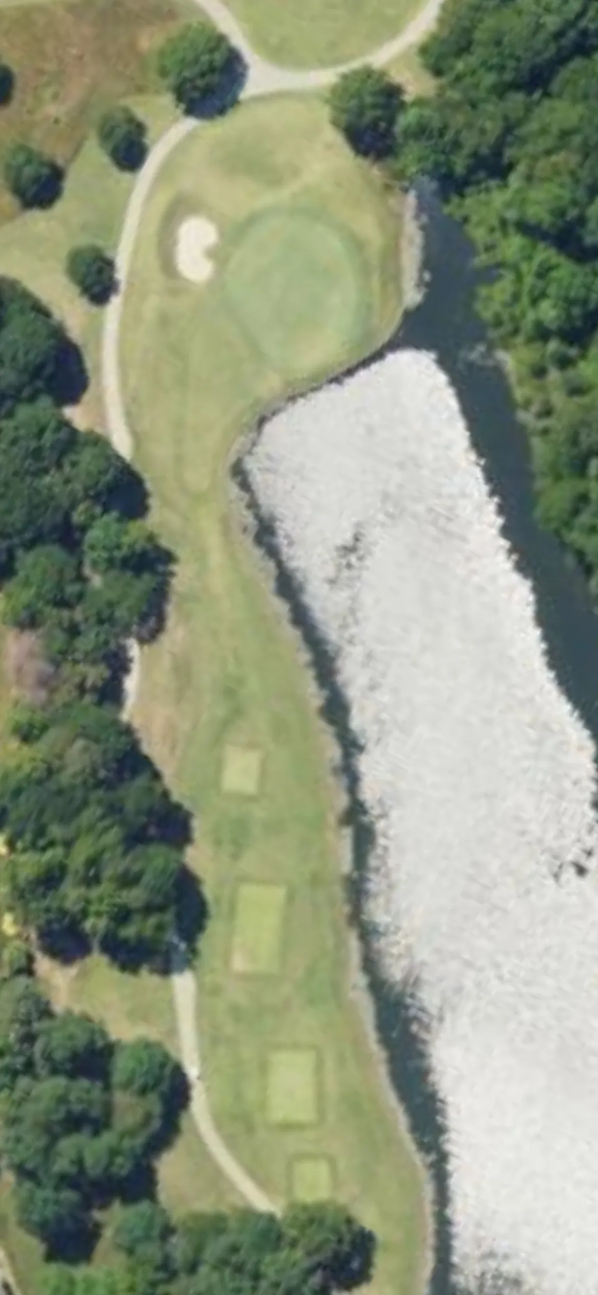 Ballantyne CC hole 3 aerial preview, par 3, 178 yards