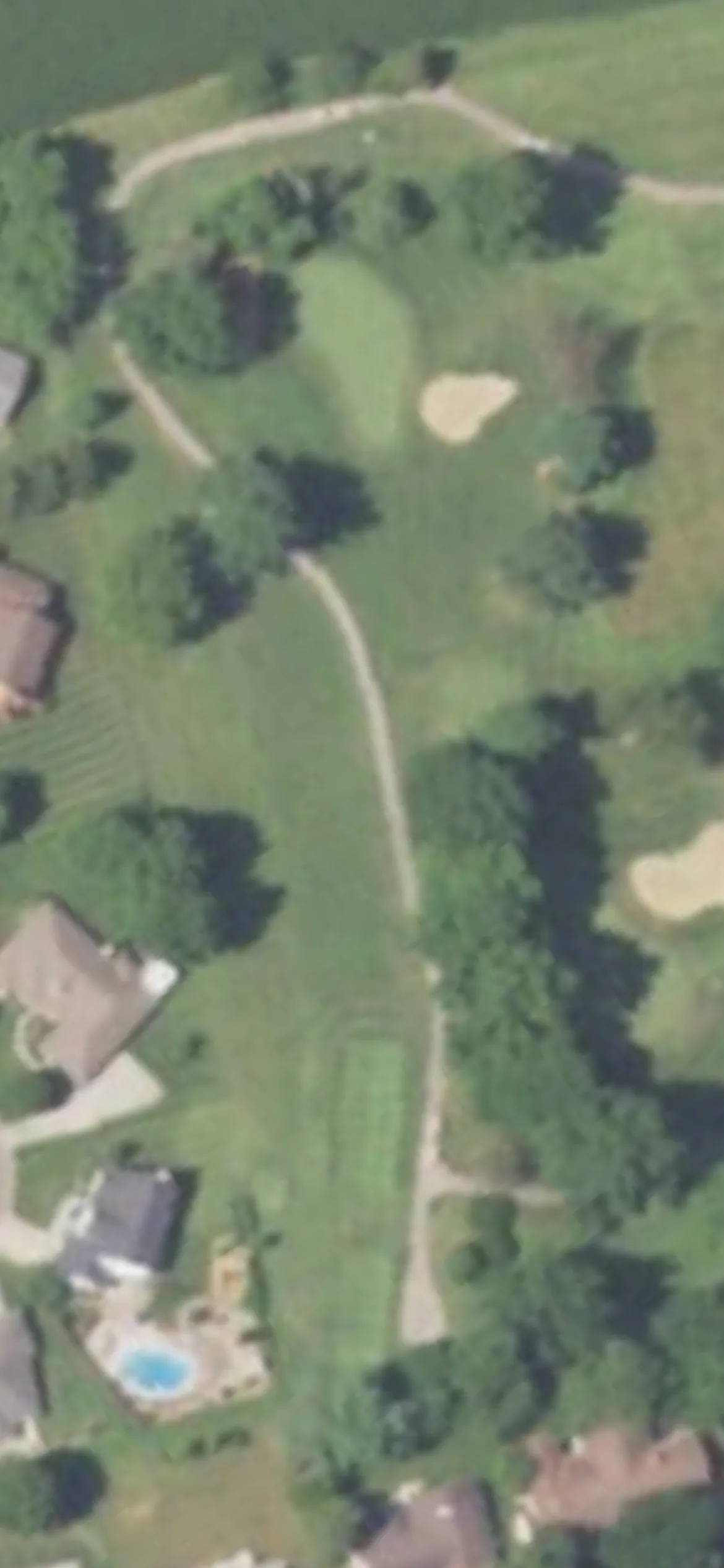 Tamarack Country Club hole 3 aerial preview, par 3, 169 yards