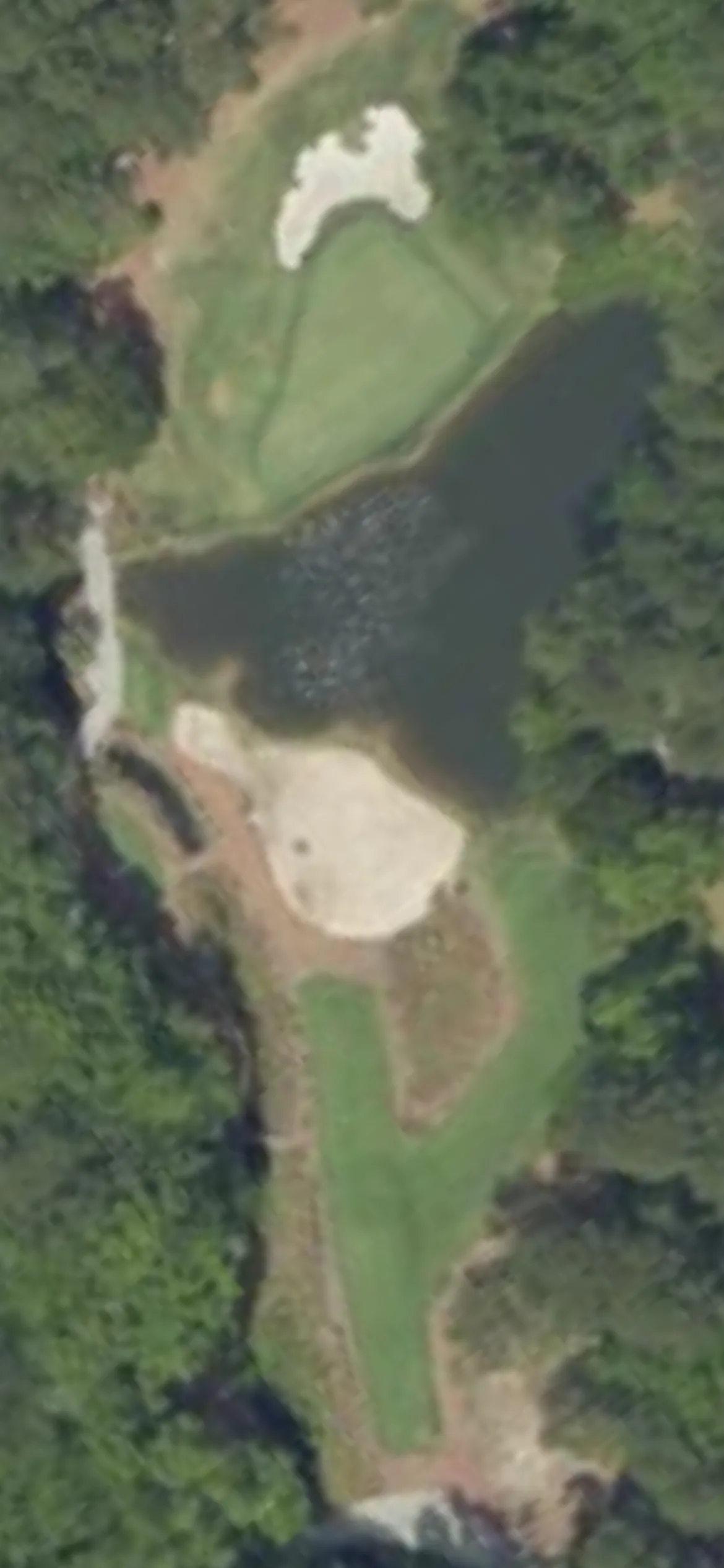 Old Tabby Links hole 3 aerial preview, par 3, 150 yards