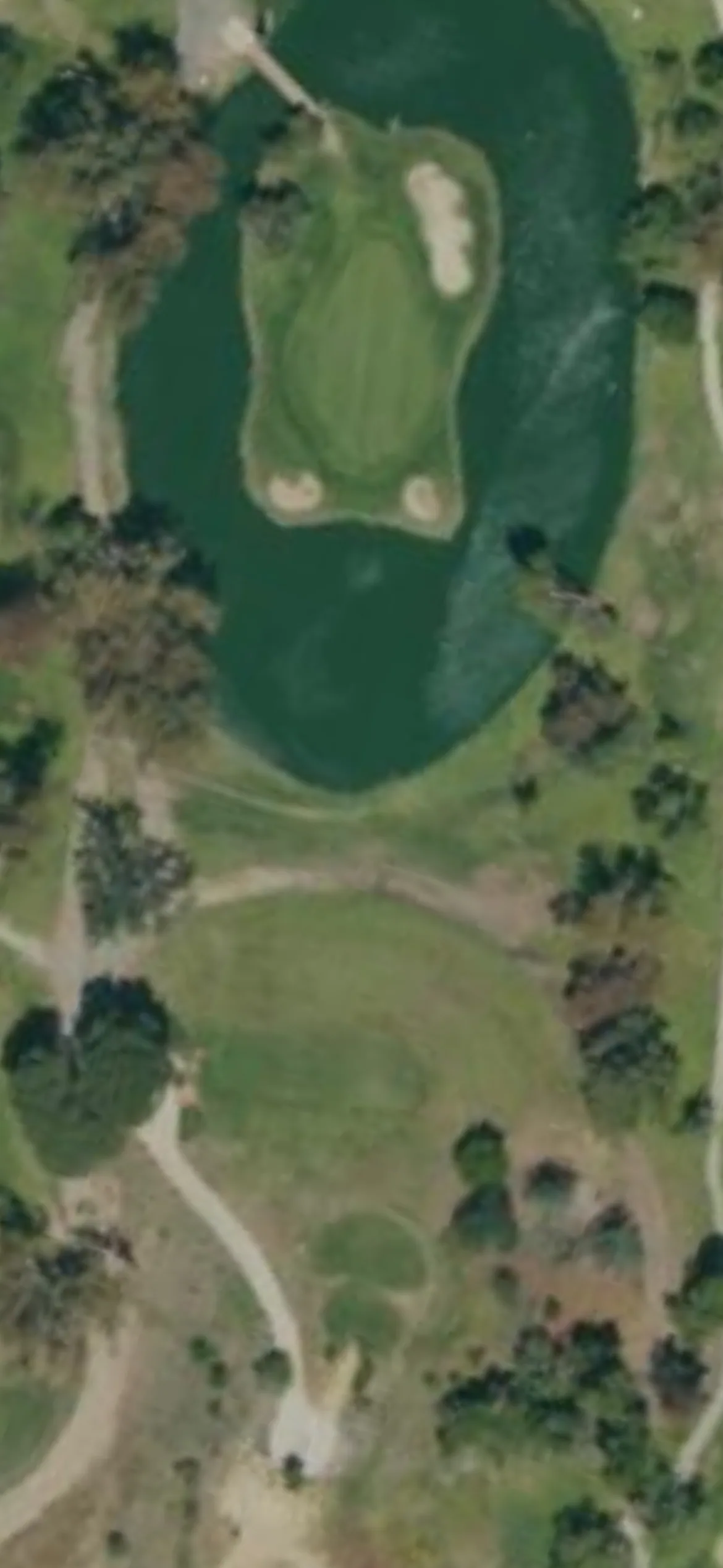 Vista Valencia Golf Club - Vista hole 17 aerial preview, par 3, 157 yards