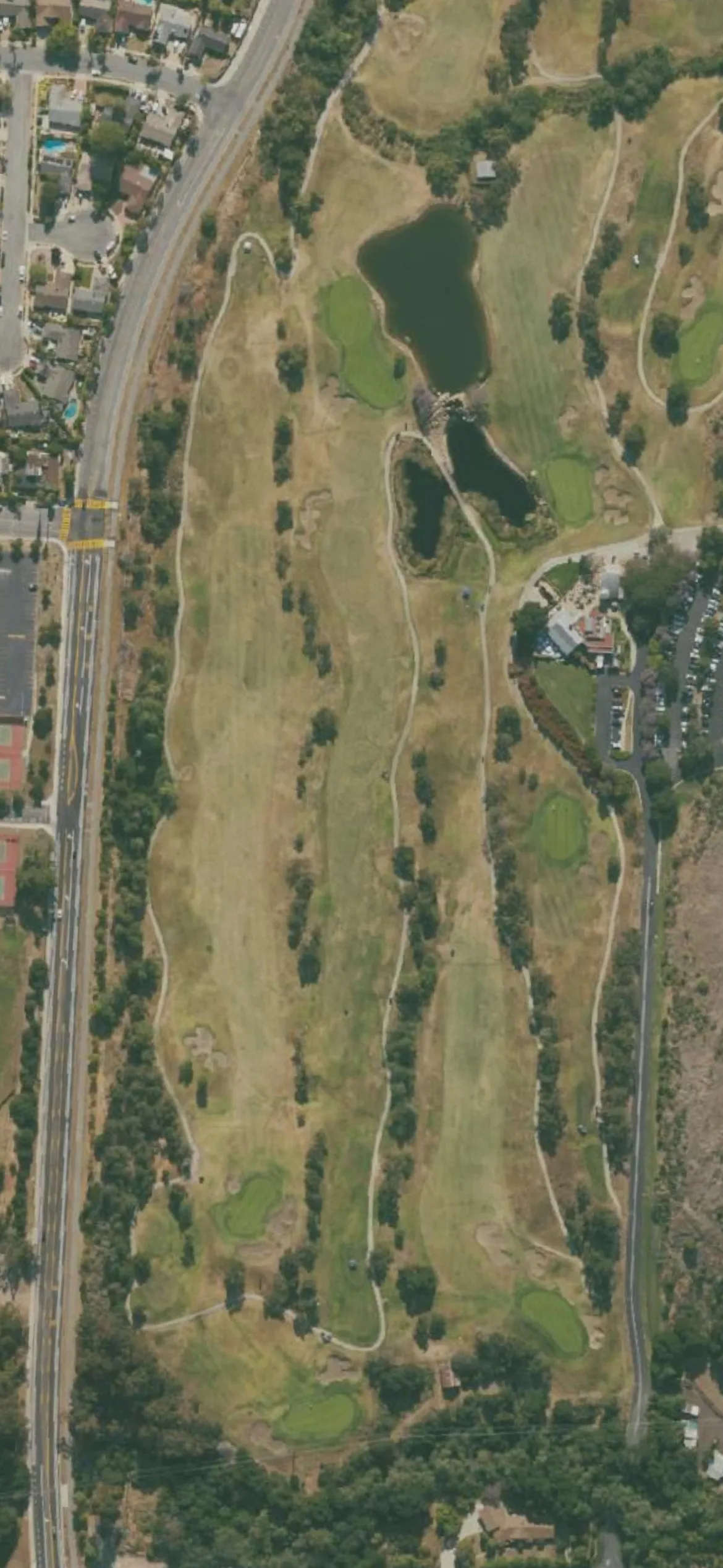 Glen Annie Golf Club hole 7 aerial preview, par 5, 533 yards