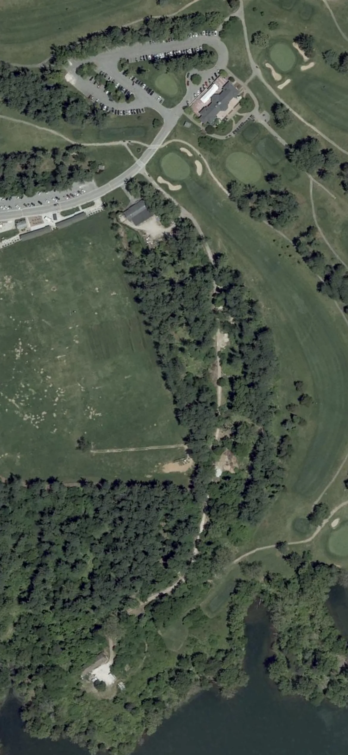 Pine Ridge Golf Course hole 5 aerial preview, par 5, 595 yards