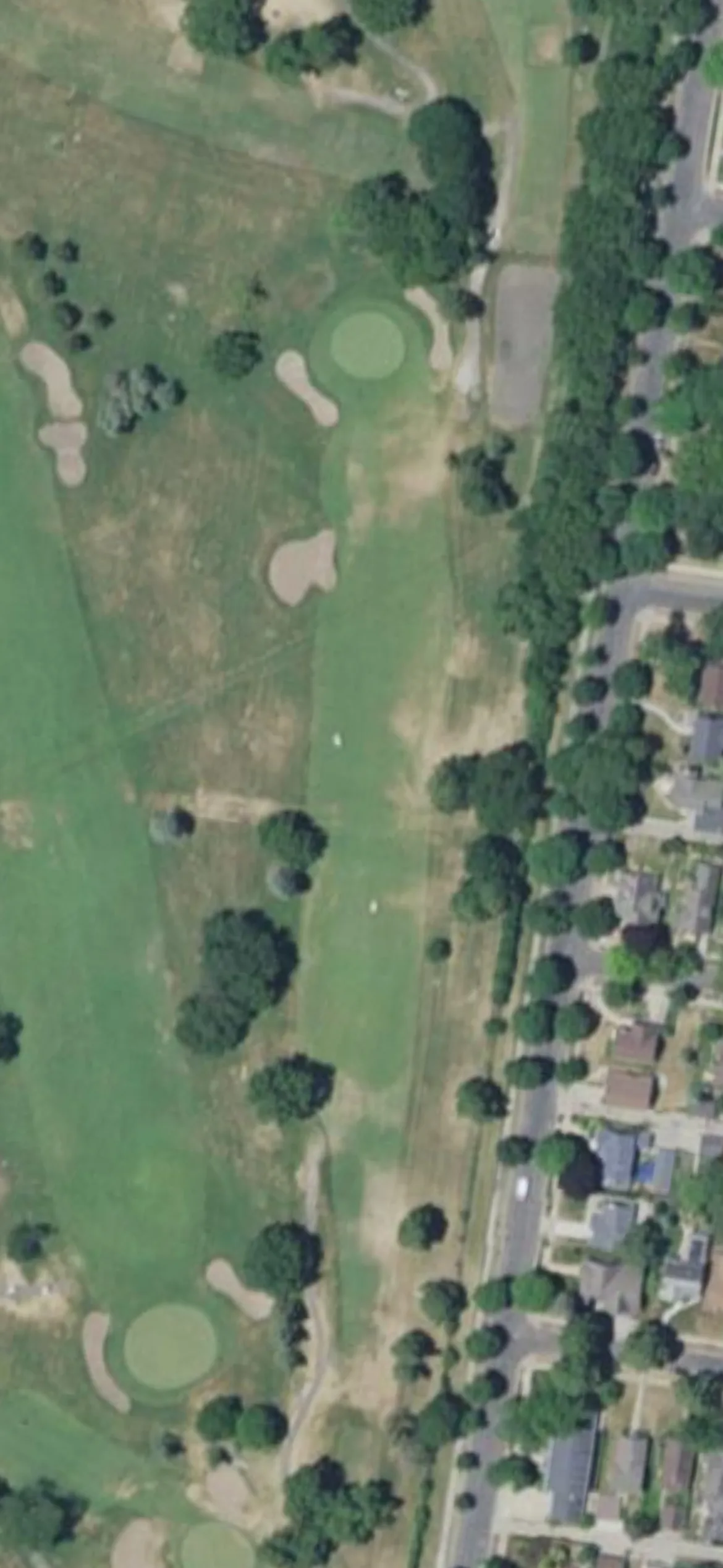 Hiawatha Golf Club hole 4 aerial preview, par 4, 317 yards