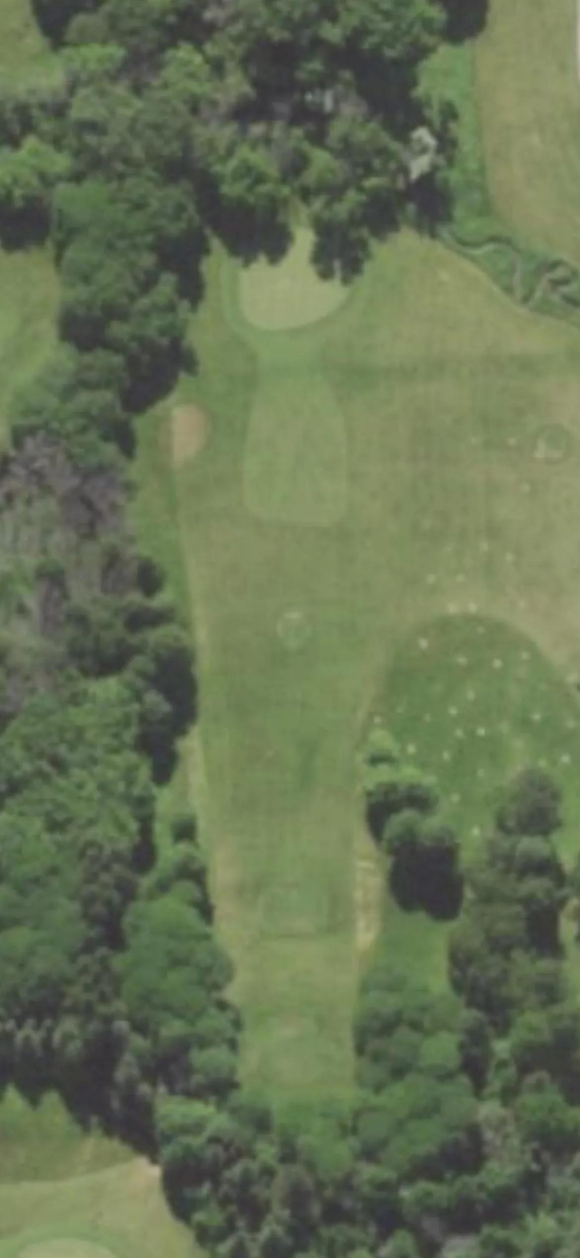 Dretzka Park GC hole 16 aerial preview, par 3, 228 yards