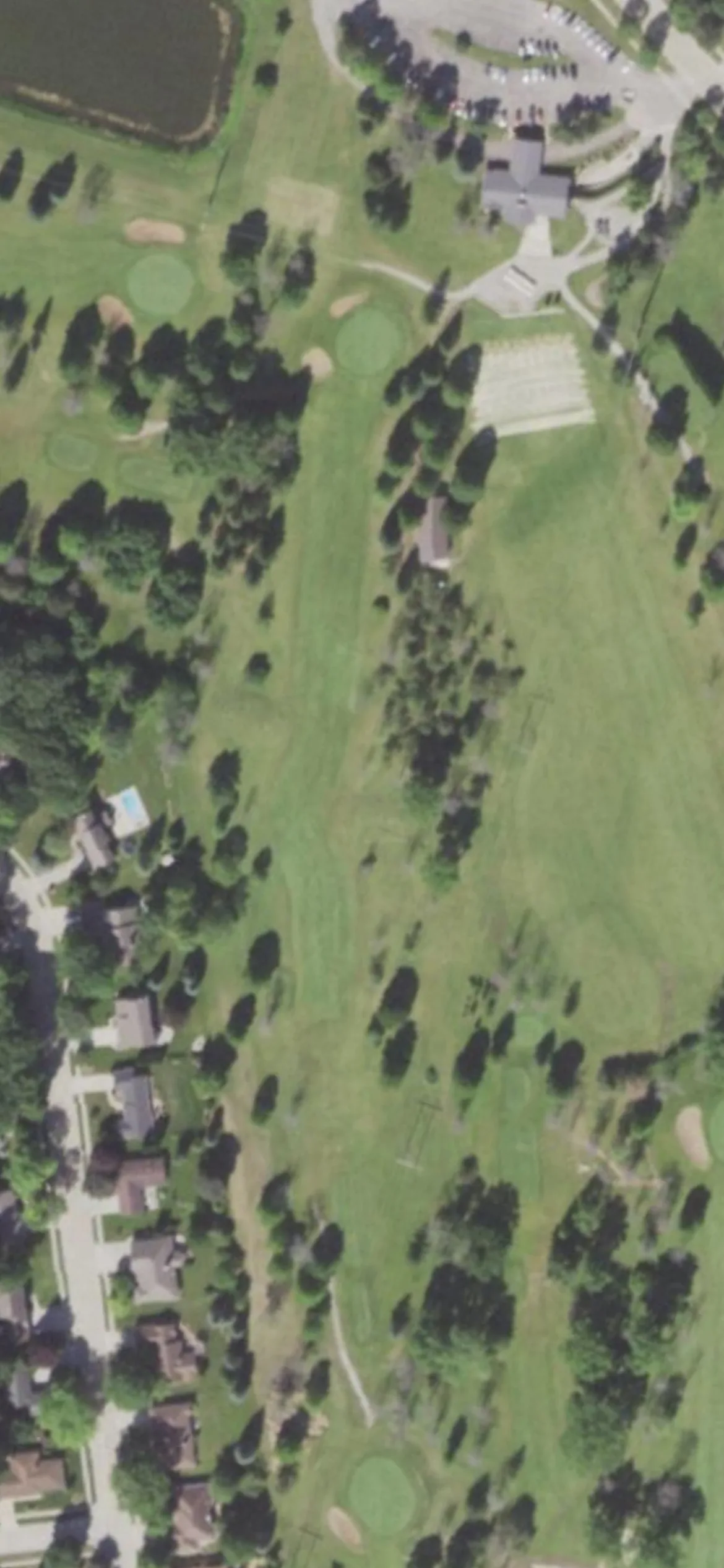 Westhaven Golf Club hole 6 aerial preview, par 4, 389 yards