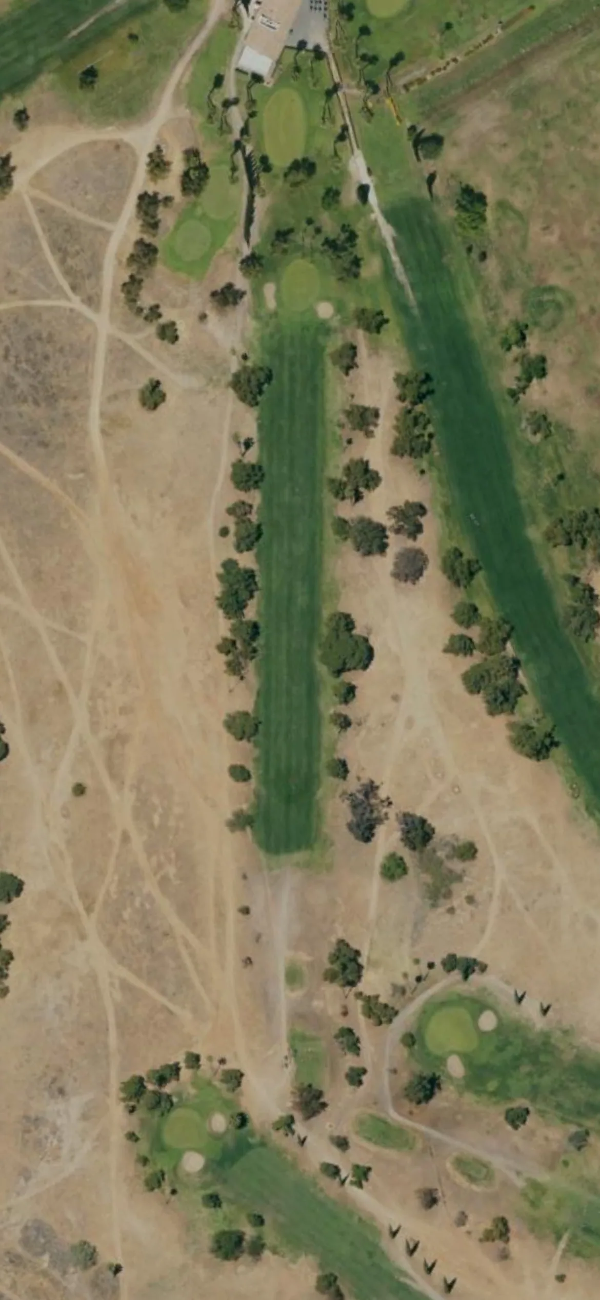 General Old Golf Course hole 9 aerial preview, par 4, 399 yards