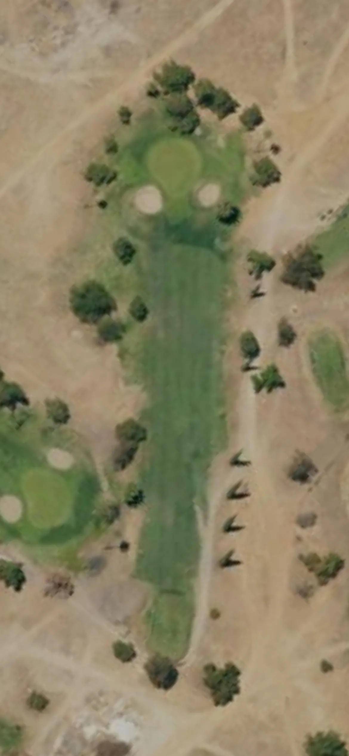 General Old Golf Course hole 8 aerial preview, par 3, 178 yards